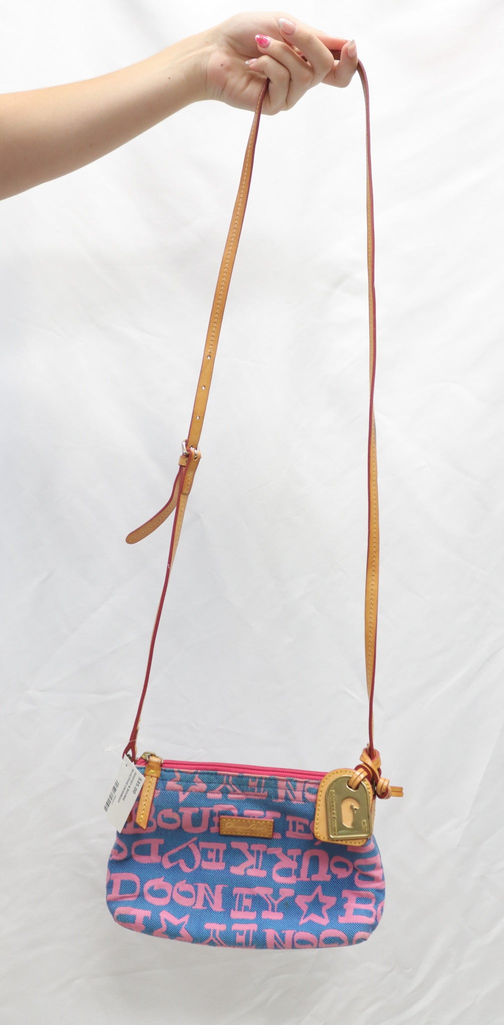 Dooney & Bourke Blue/ Pink Crossobody