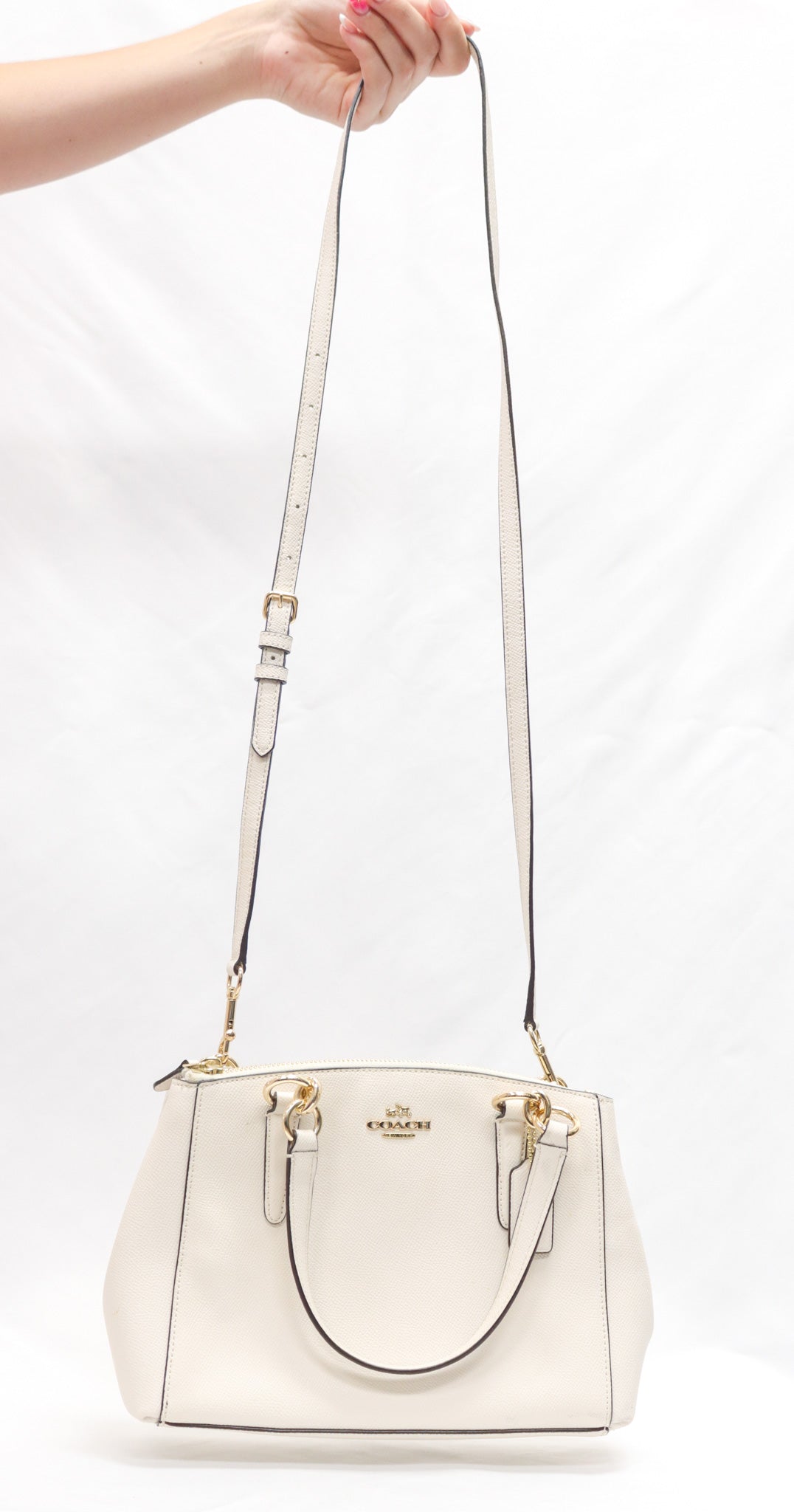 Coach White Handbag