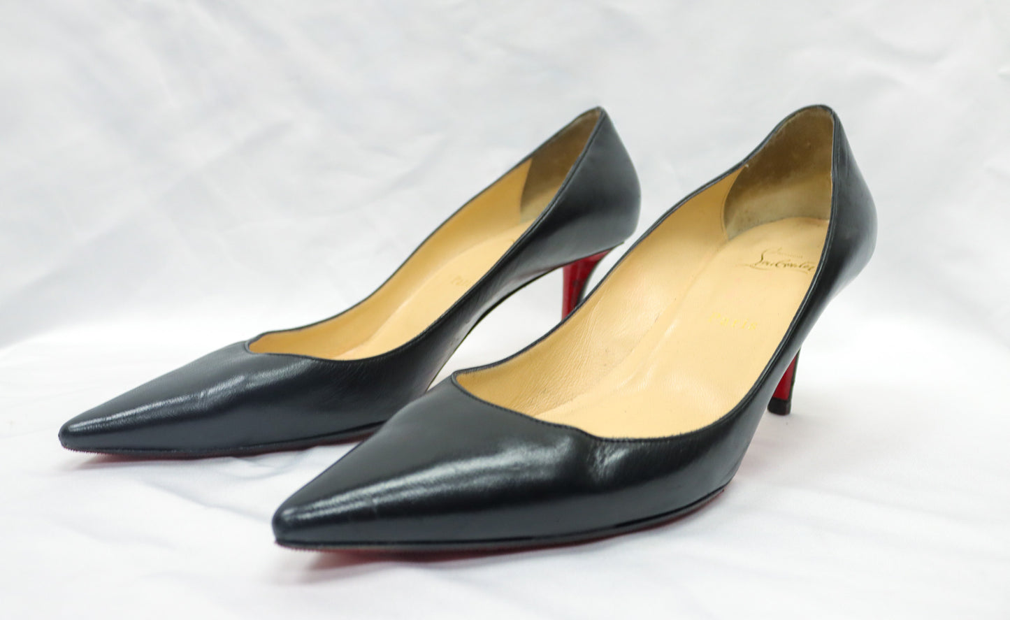 CL Black Heels Size 42