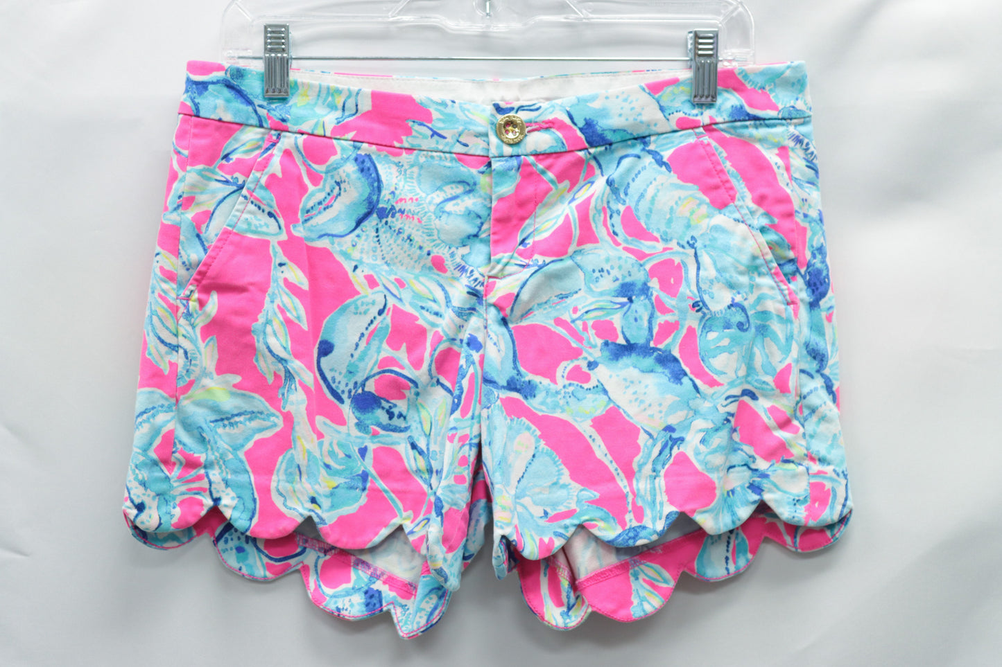 Lilly Pulitzer Pink Lobster Shorts Size 4