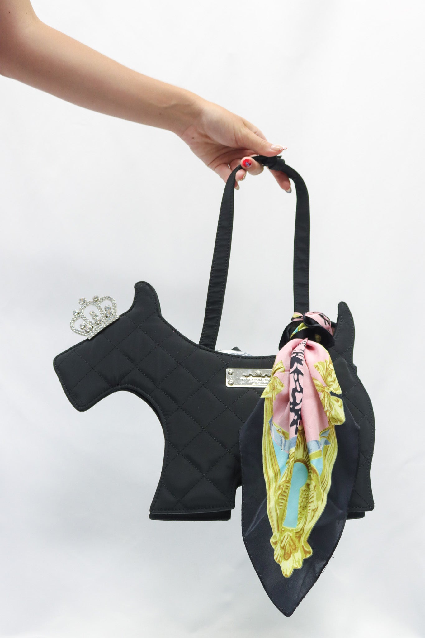 My Flat In London Black Dog Handbag