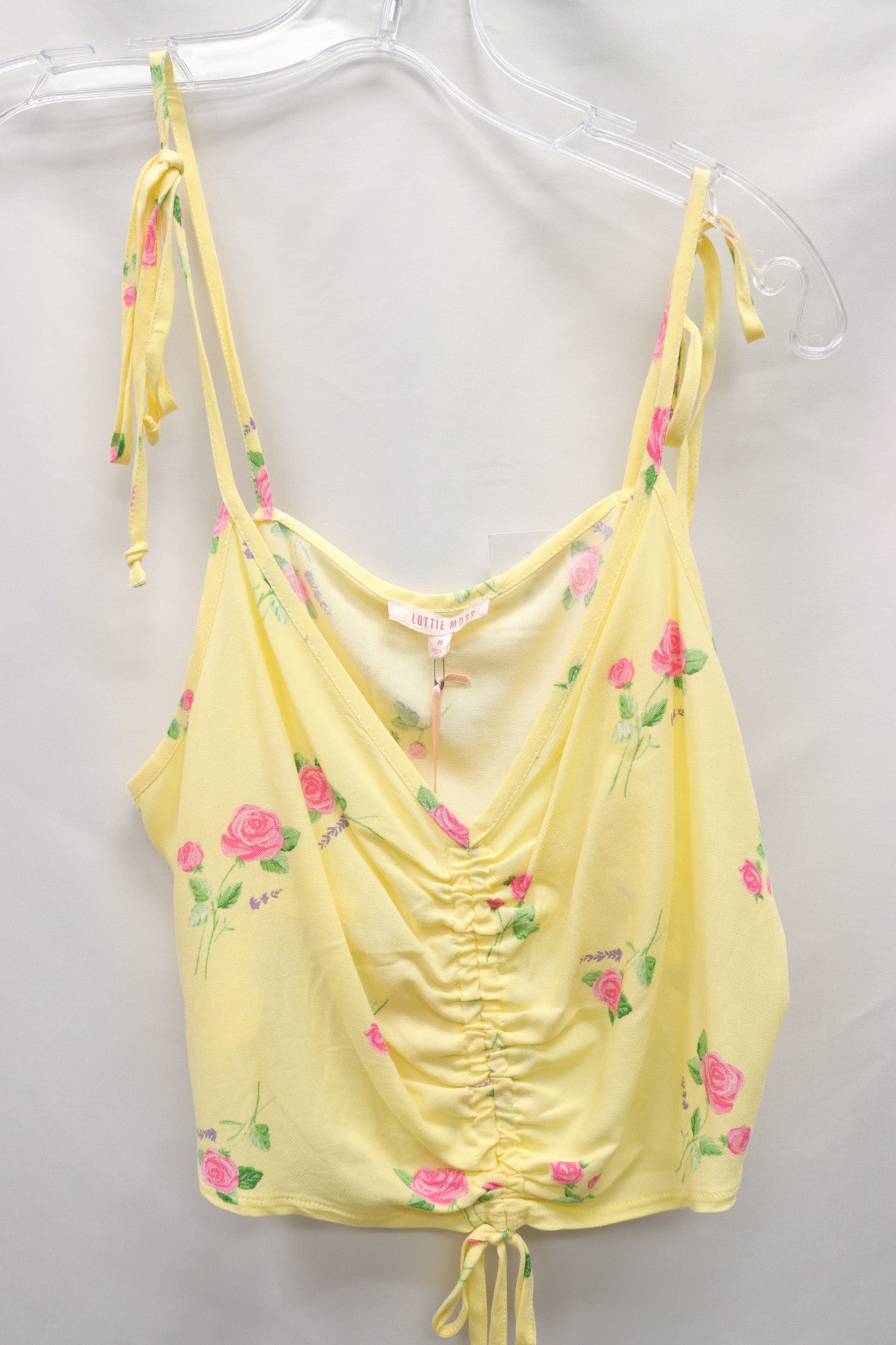 Lottie Moss Yellow Floral Tank Size M