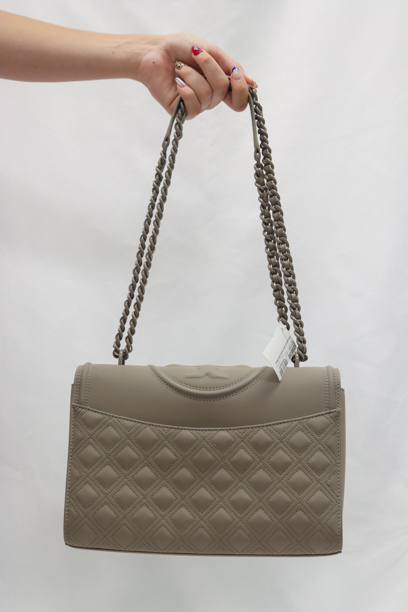 Tory Burch Grey Shoulder Bag