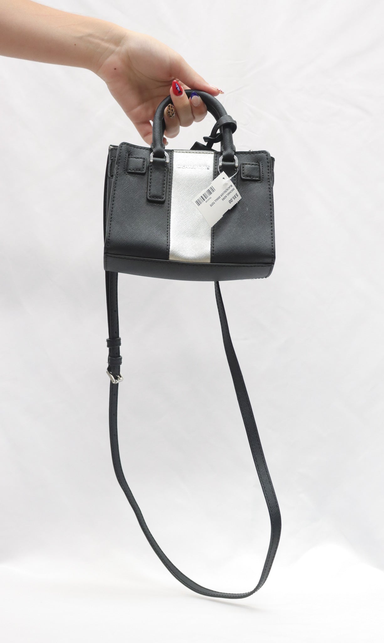 Michael Kors Black/Silver Small Tote