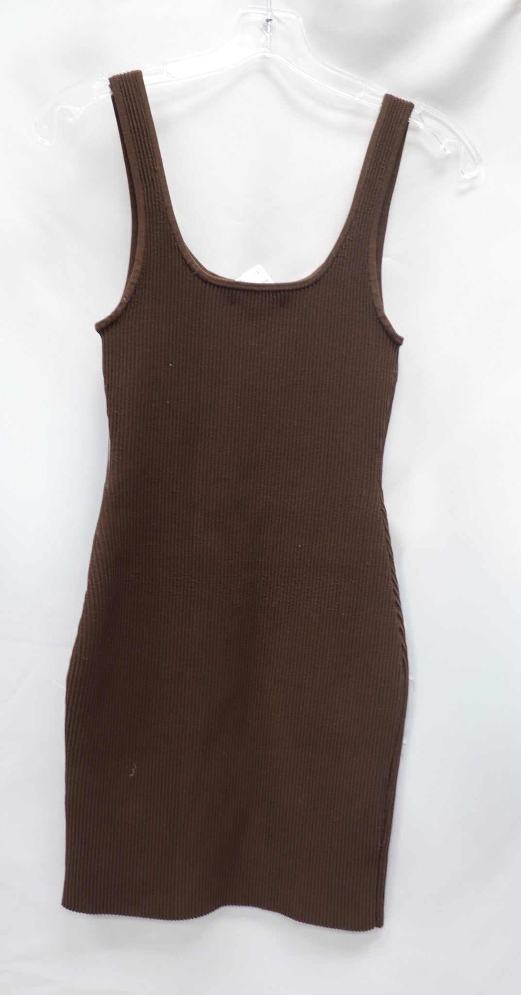 Babaton Brown Ribbed Dress Size XS