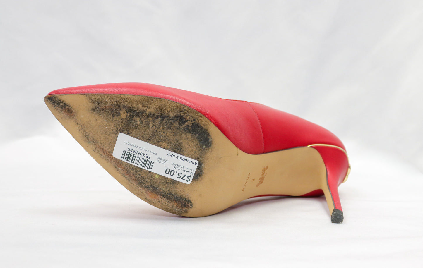 Coach Red Heels Size 8