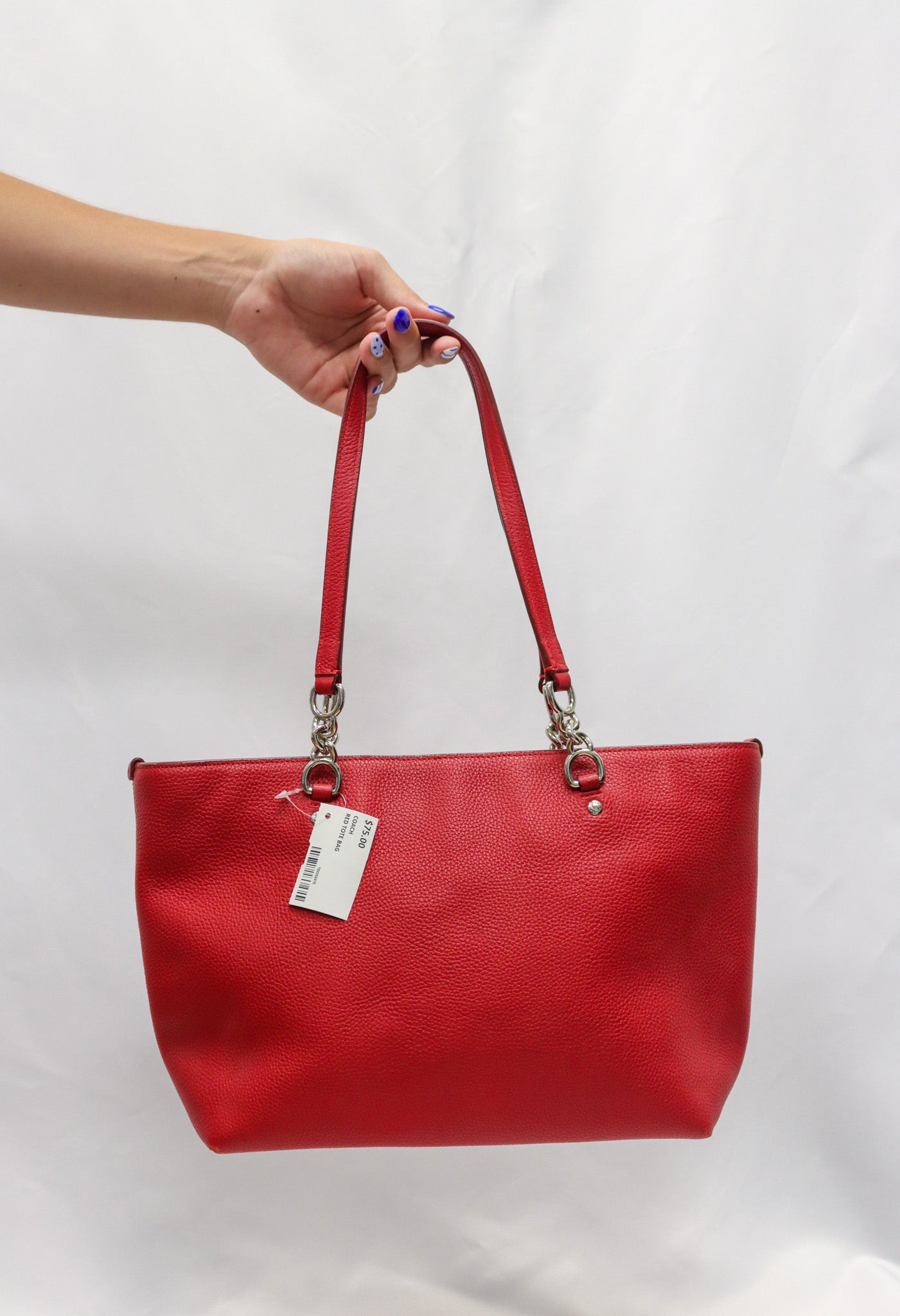 Coach Red Tote Bag