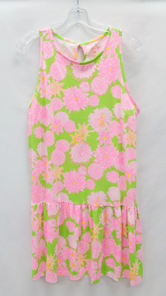 Lilly Pulitzer Green/Pink Dress Size M