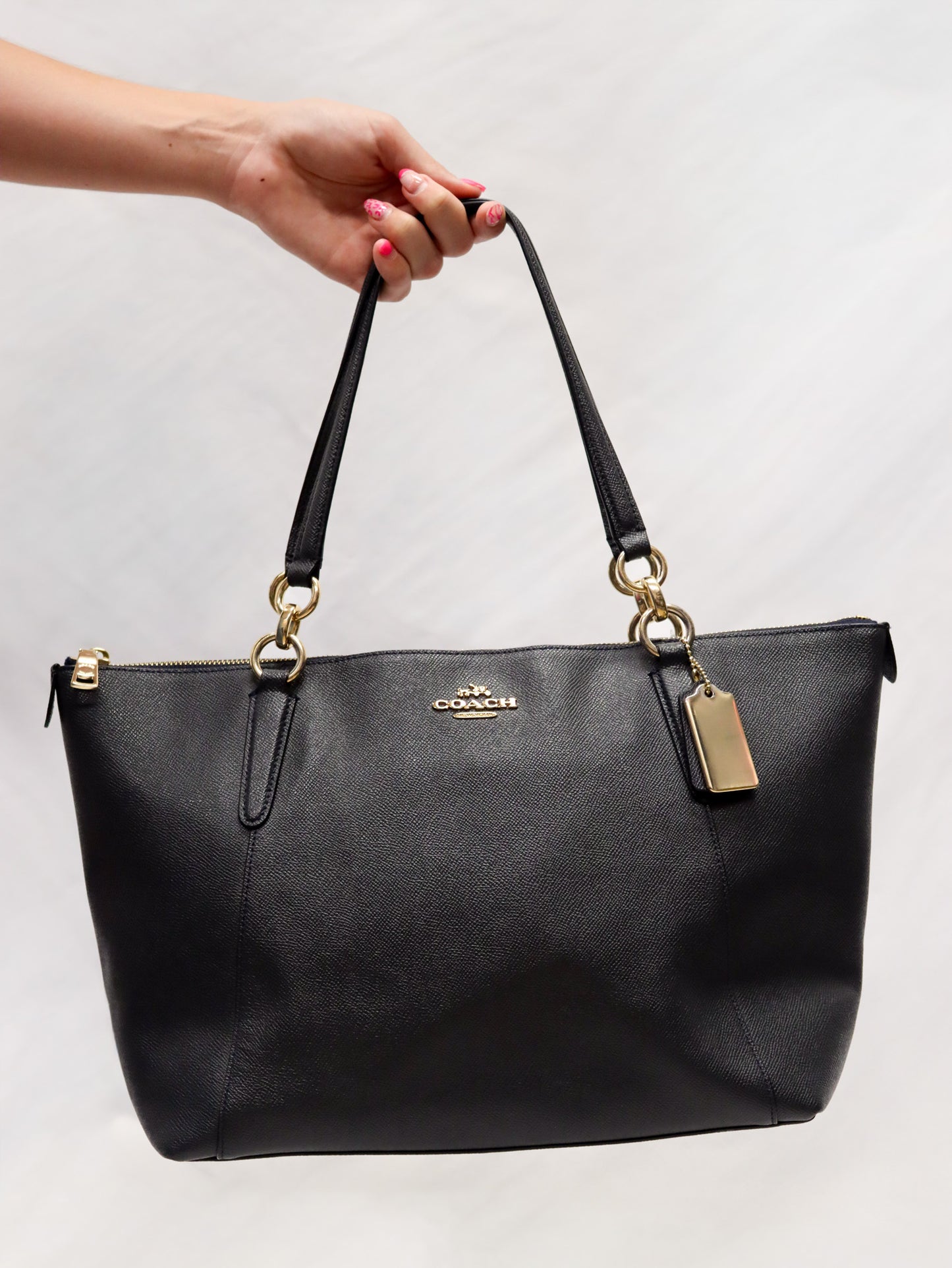 Coach Navy Tote
