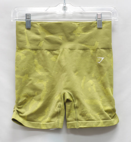 Gymshark Green Camo Biker Shorts Size M