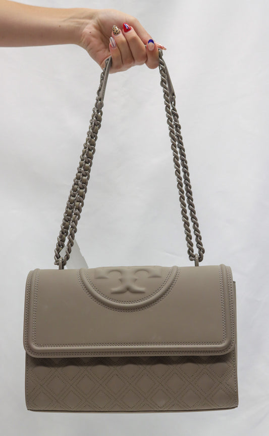 Tory Burch Grey Shoulder Bag