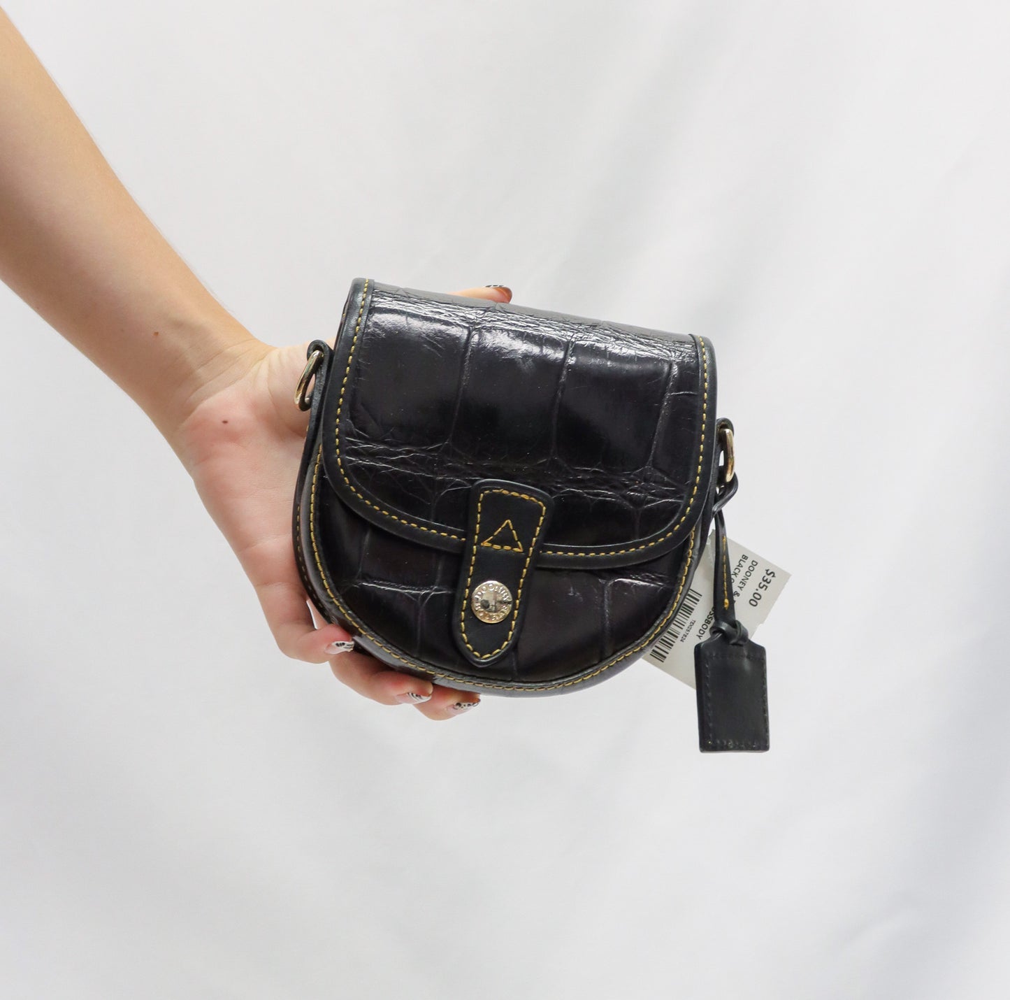 Dooney & Bourke Black Croc Crossbody
