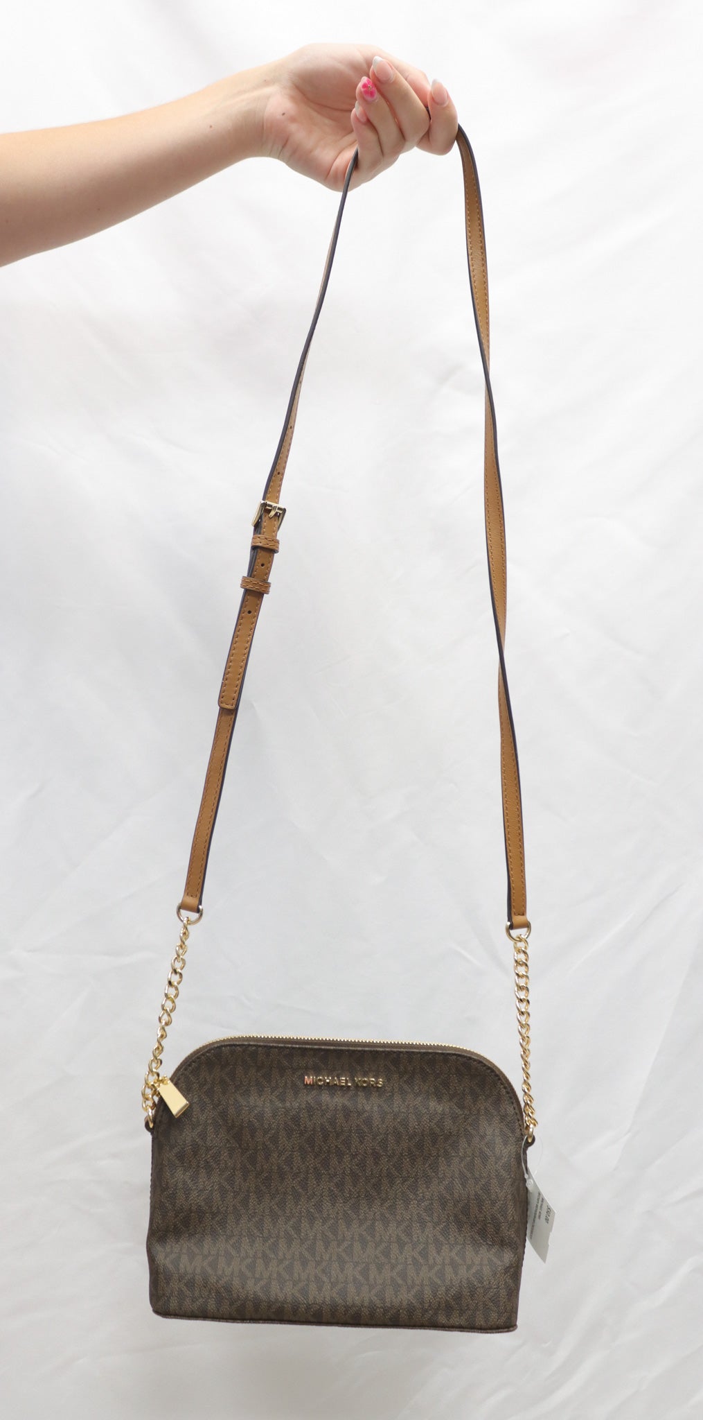 Michale Kors Brown Monogram Crossbody