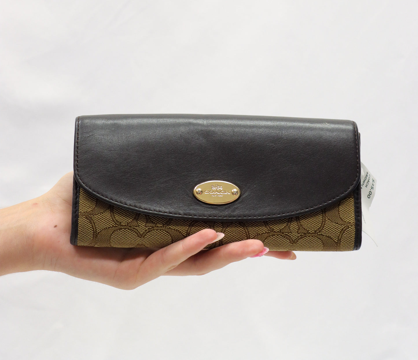 Coach Brown Monogram Wallet
