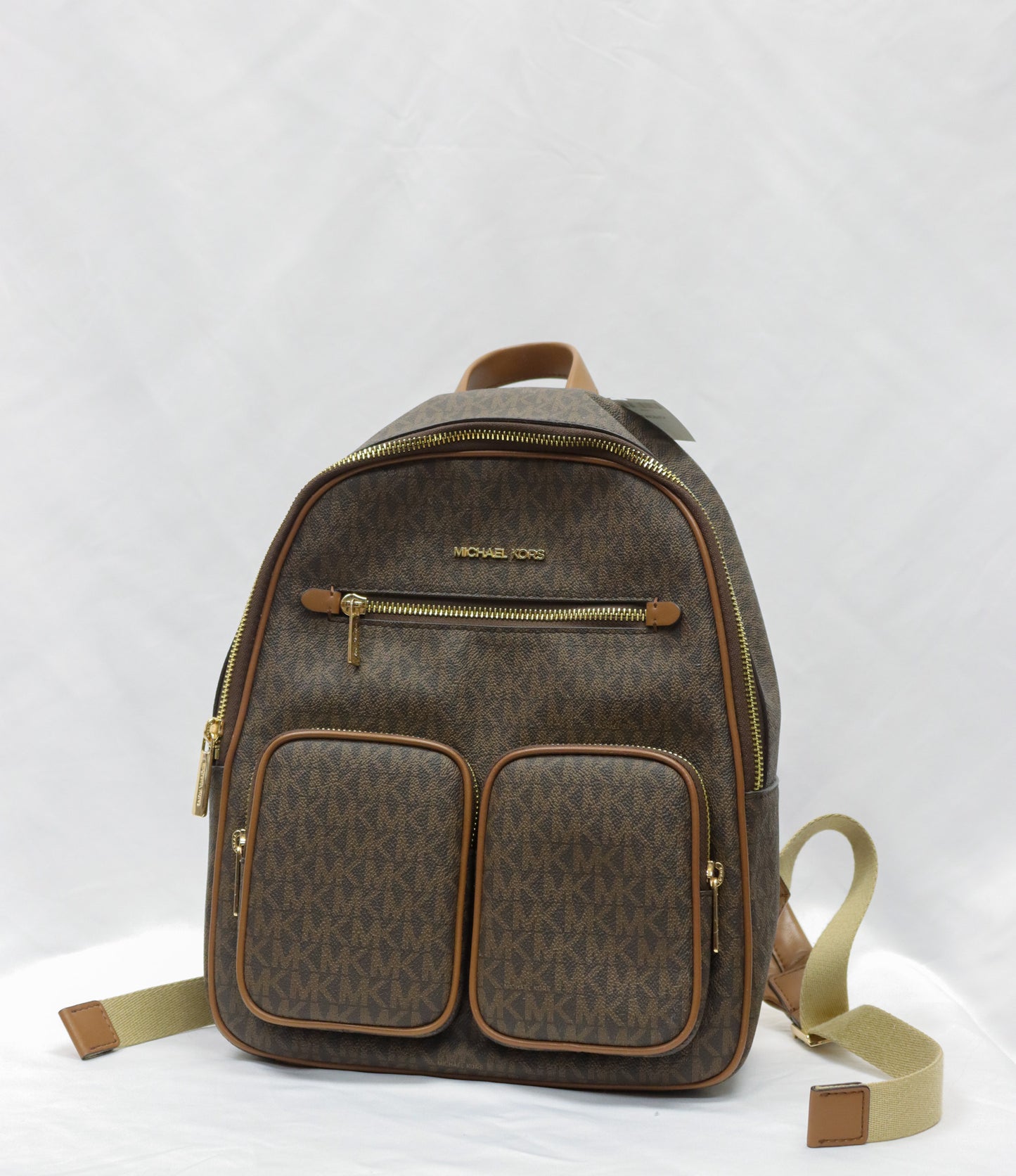 Michael Kors Brown Signature Backpack