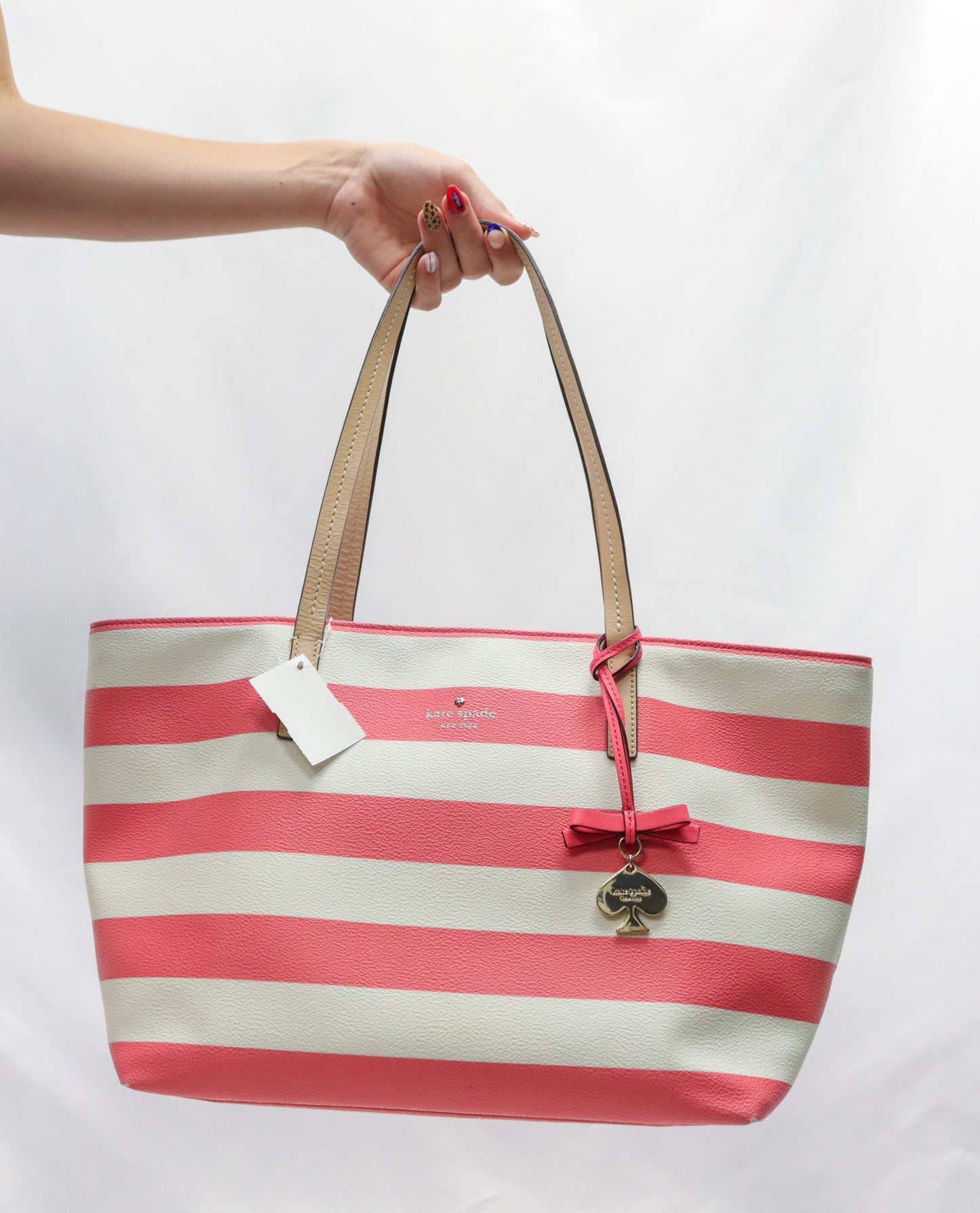 Kate Spade Pink Stripe Tote
