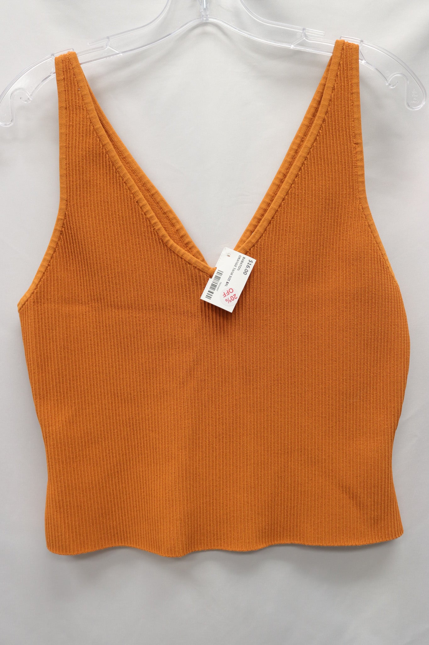 Babaton Orange Tank Size XL