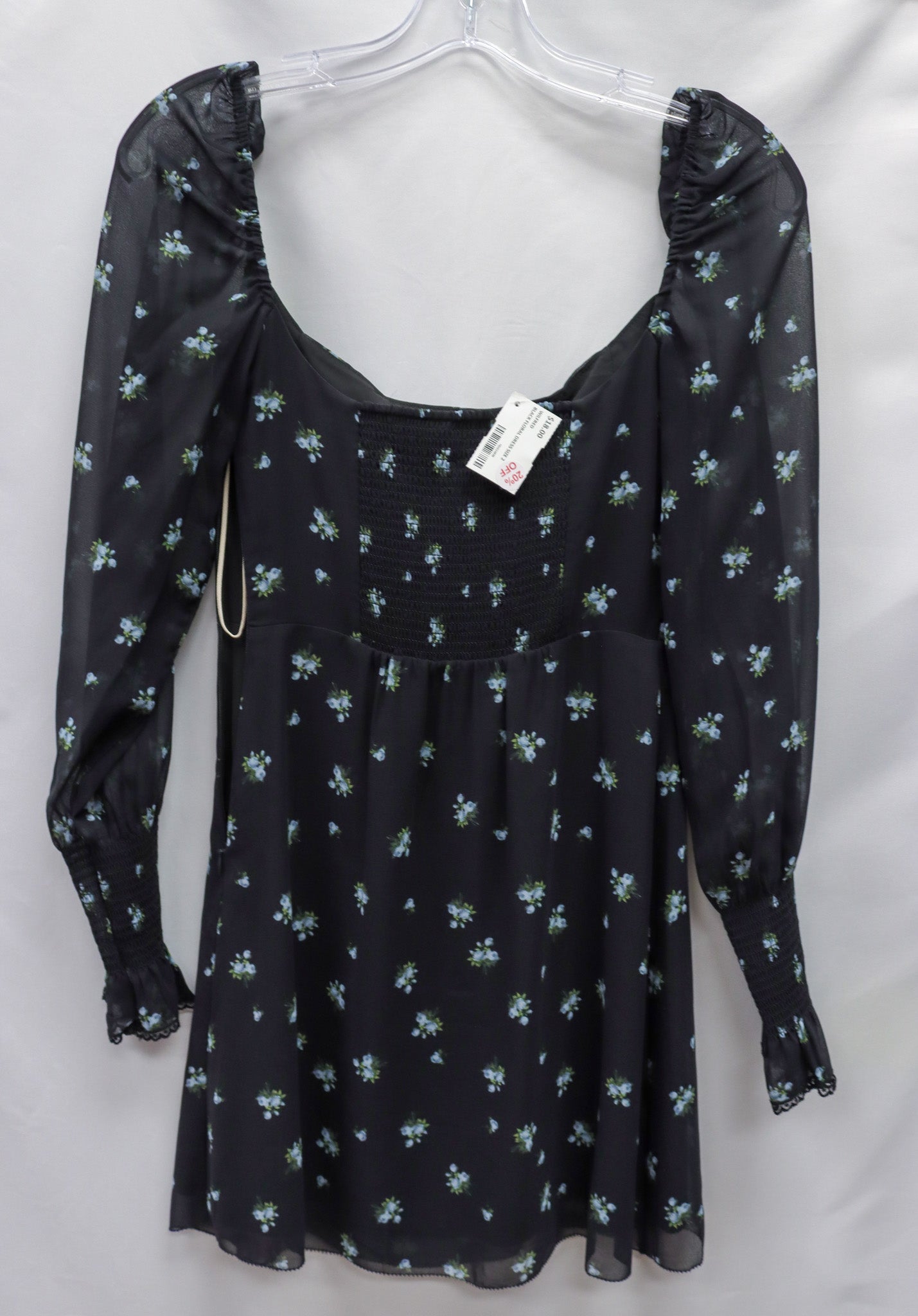 Wilfred Black Floral Dress Size 2