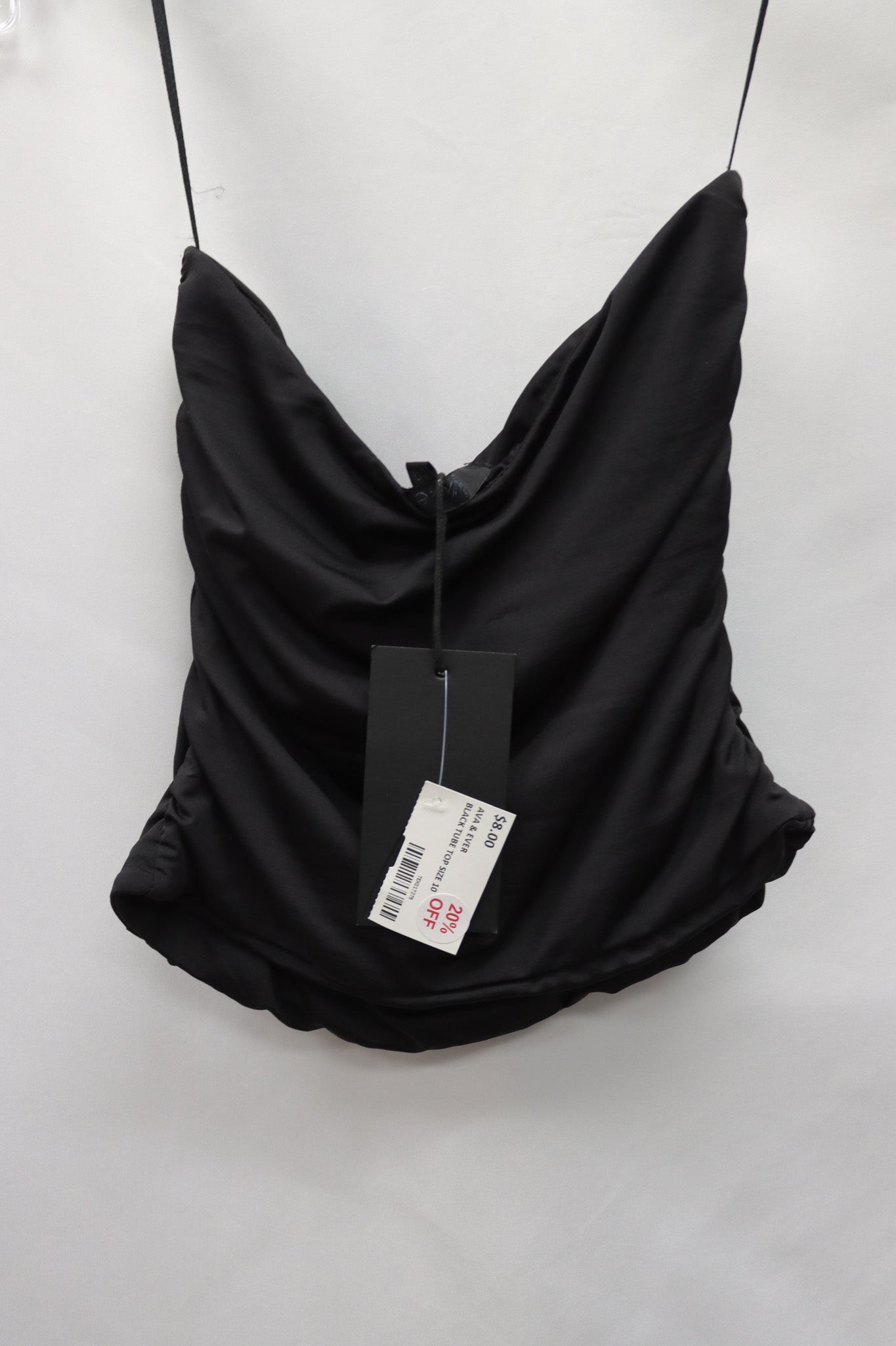 Ava & Ever Black tube Top Size 10
