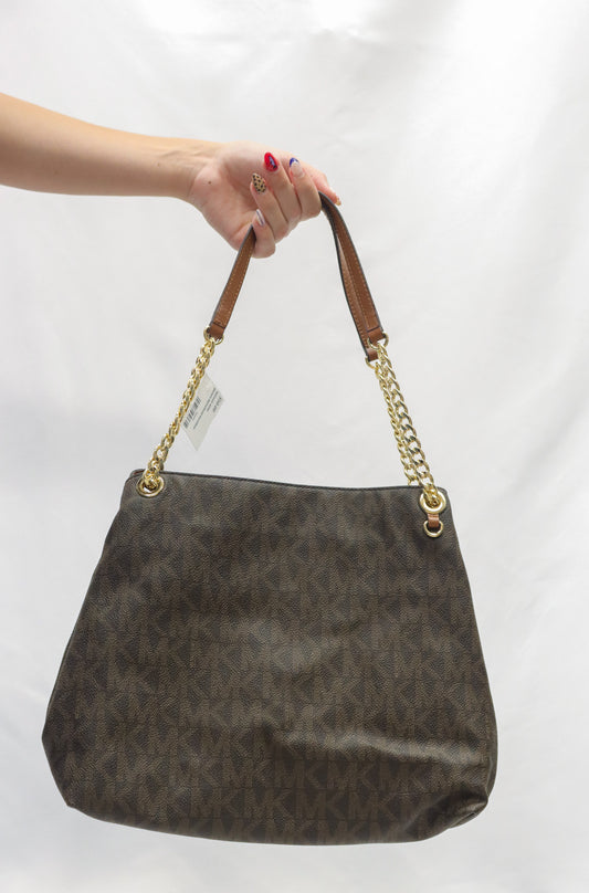 Michael Kors brown monogram handbag
