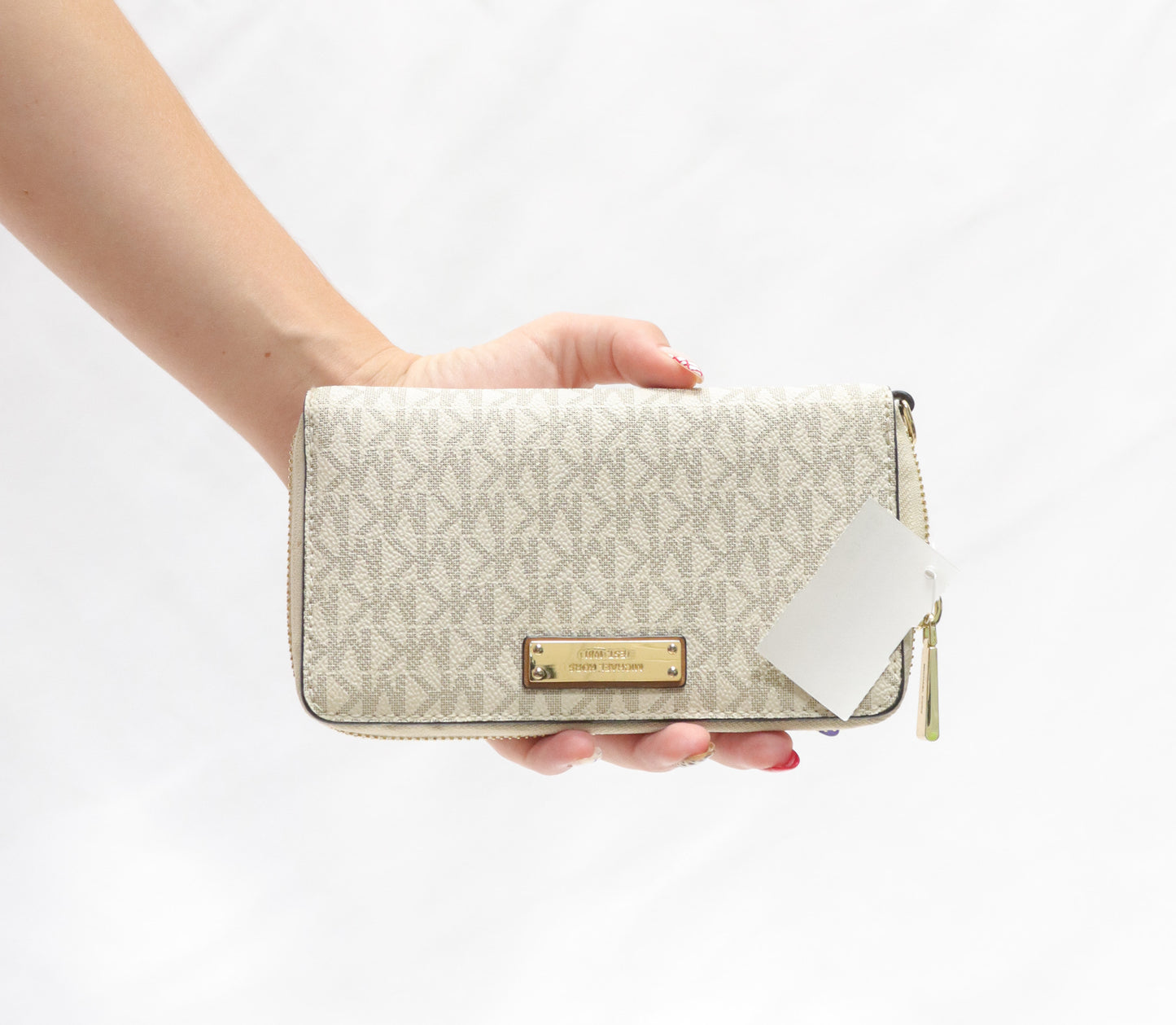Michael Kors White Monogram Wallet