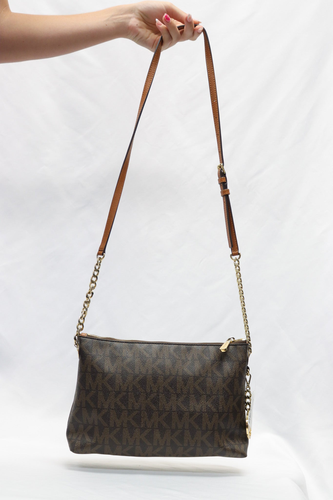 Michael Kors Brown Monogram Crossbody
