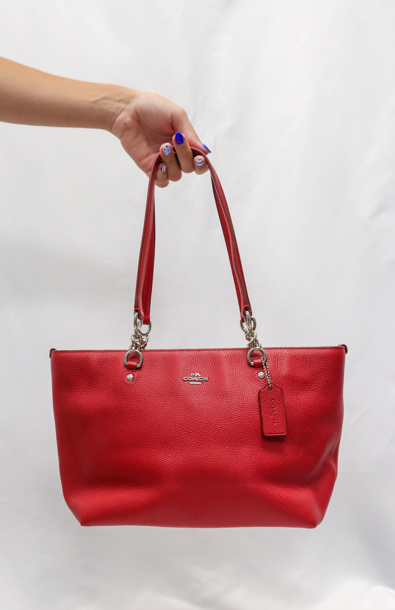 Coach Red Tote Bag