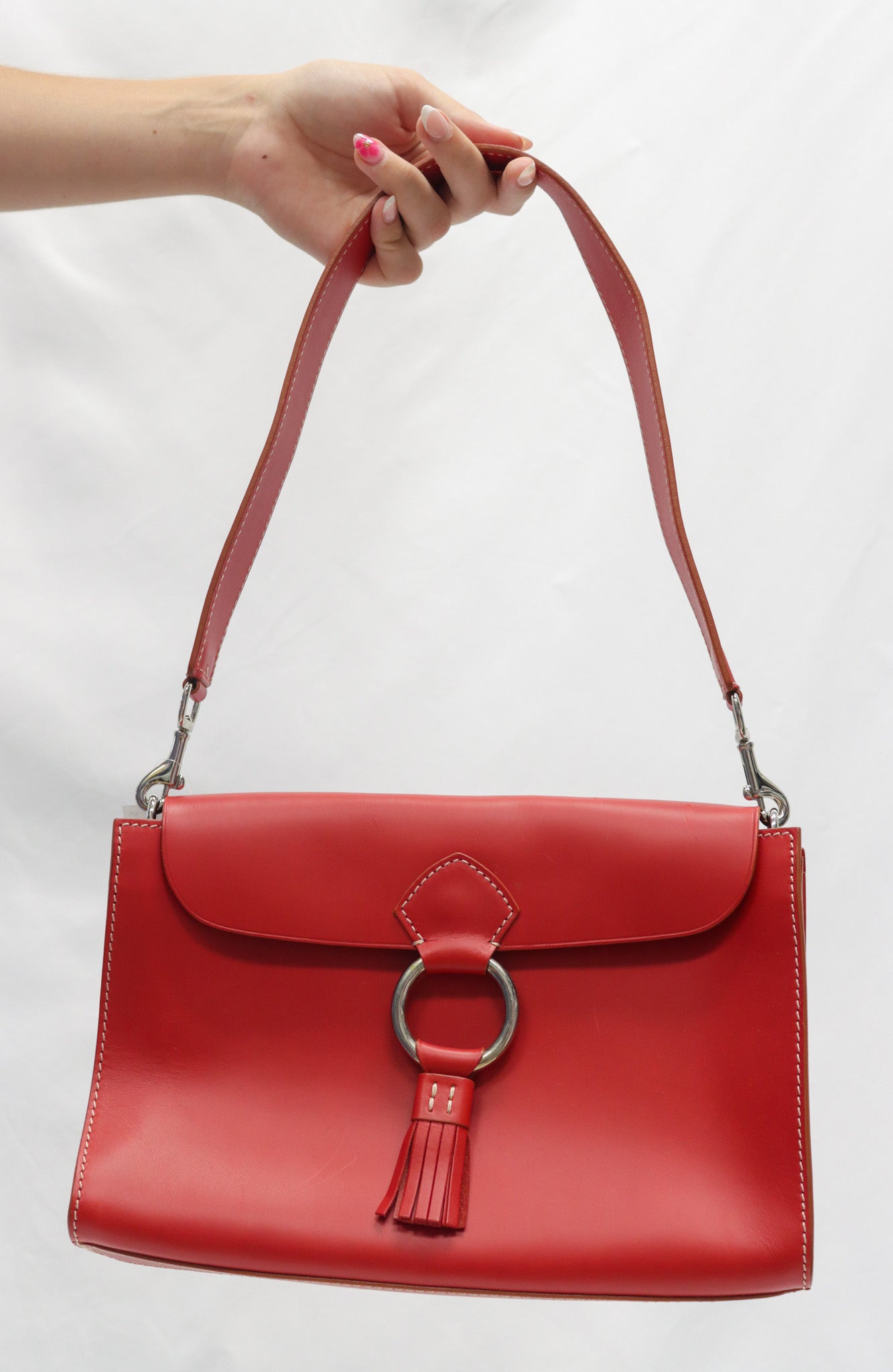 Dooney & Bourke Red Leather Shoulder Bag