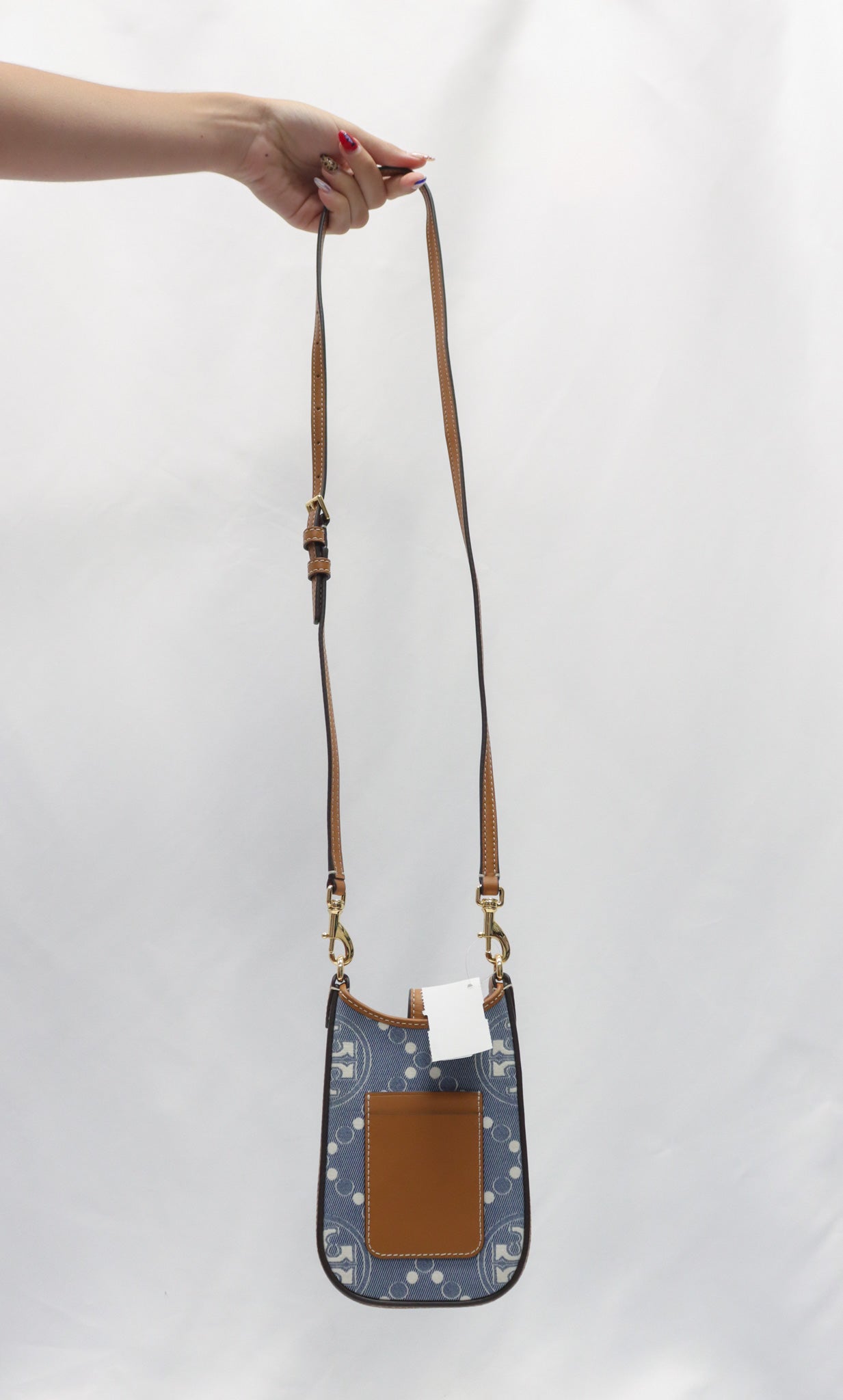 Tory Burch Denim Phone Holder