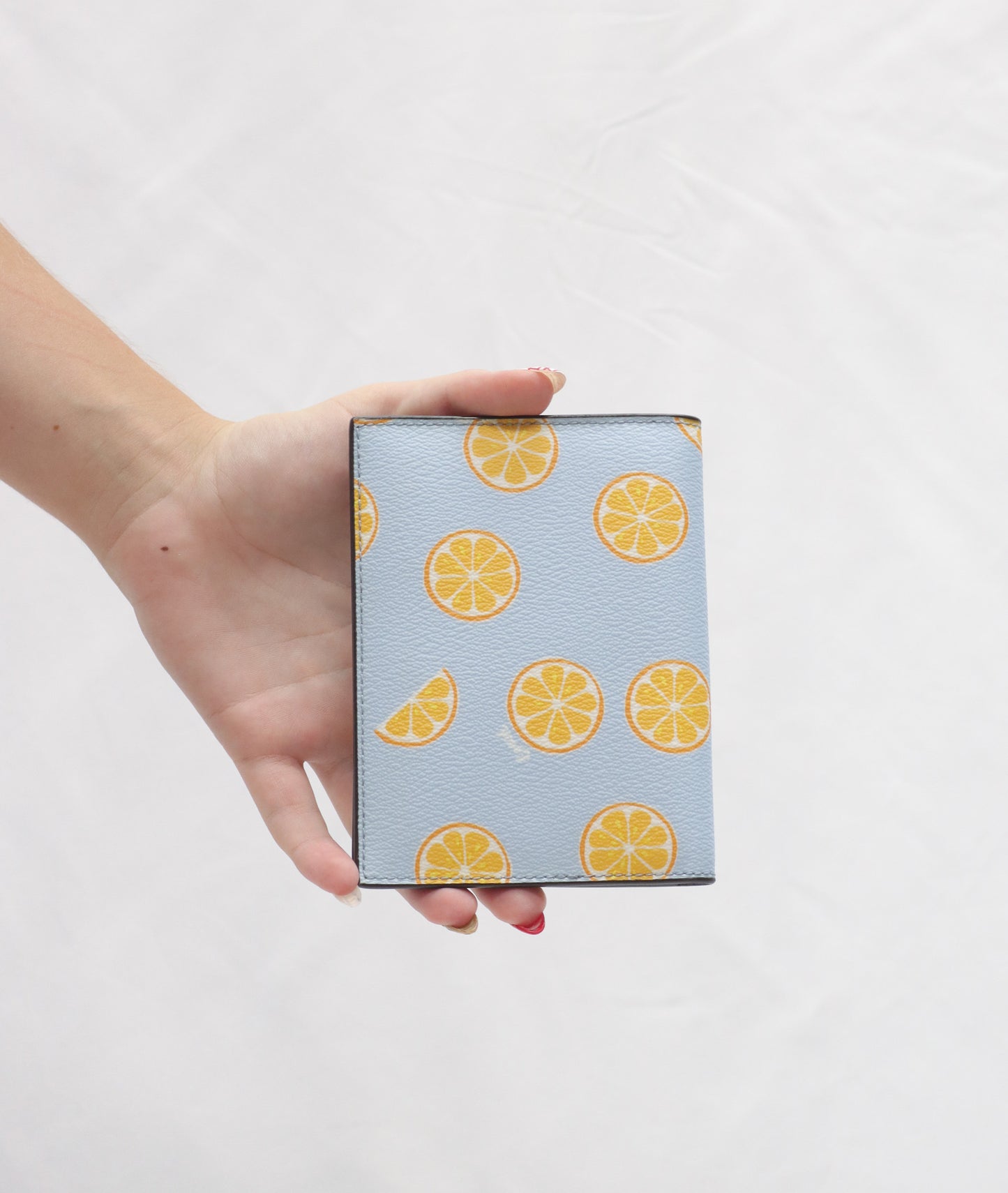 Coach Orange Passport Case As Is