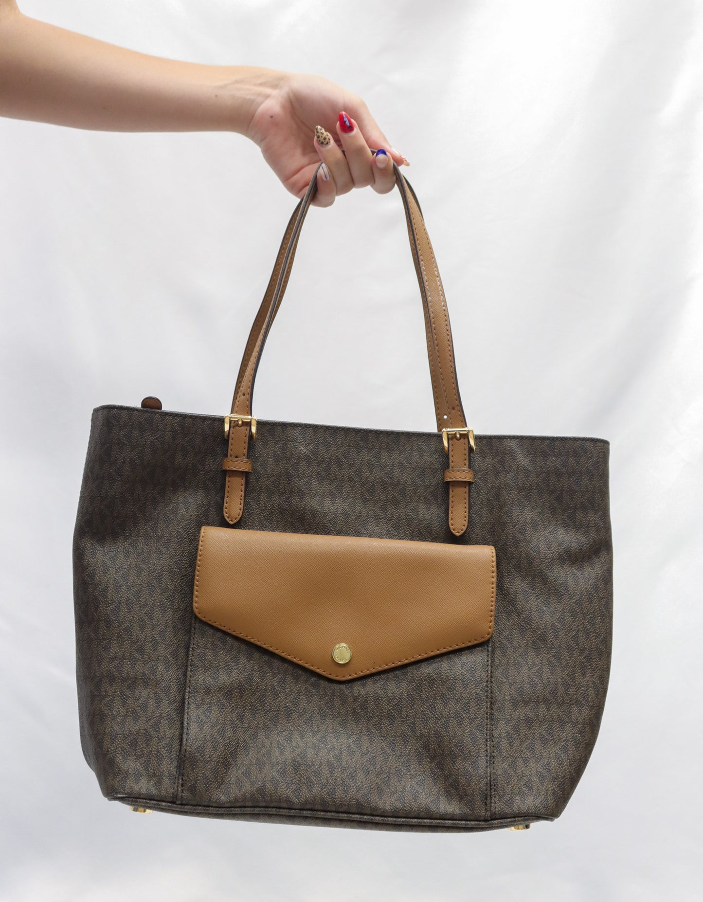Michael Kors Brown Monogram Tote