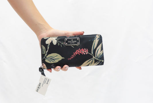 Kate Spade Black Floral Wallet