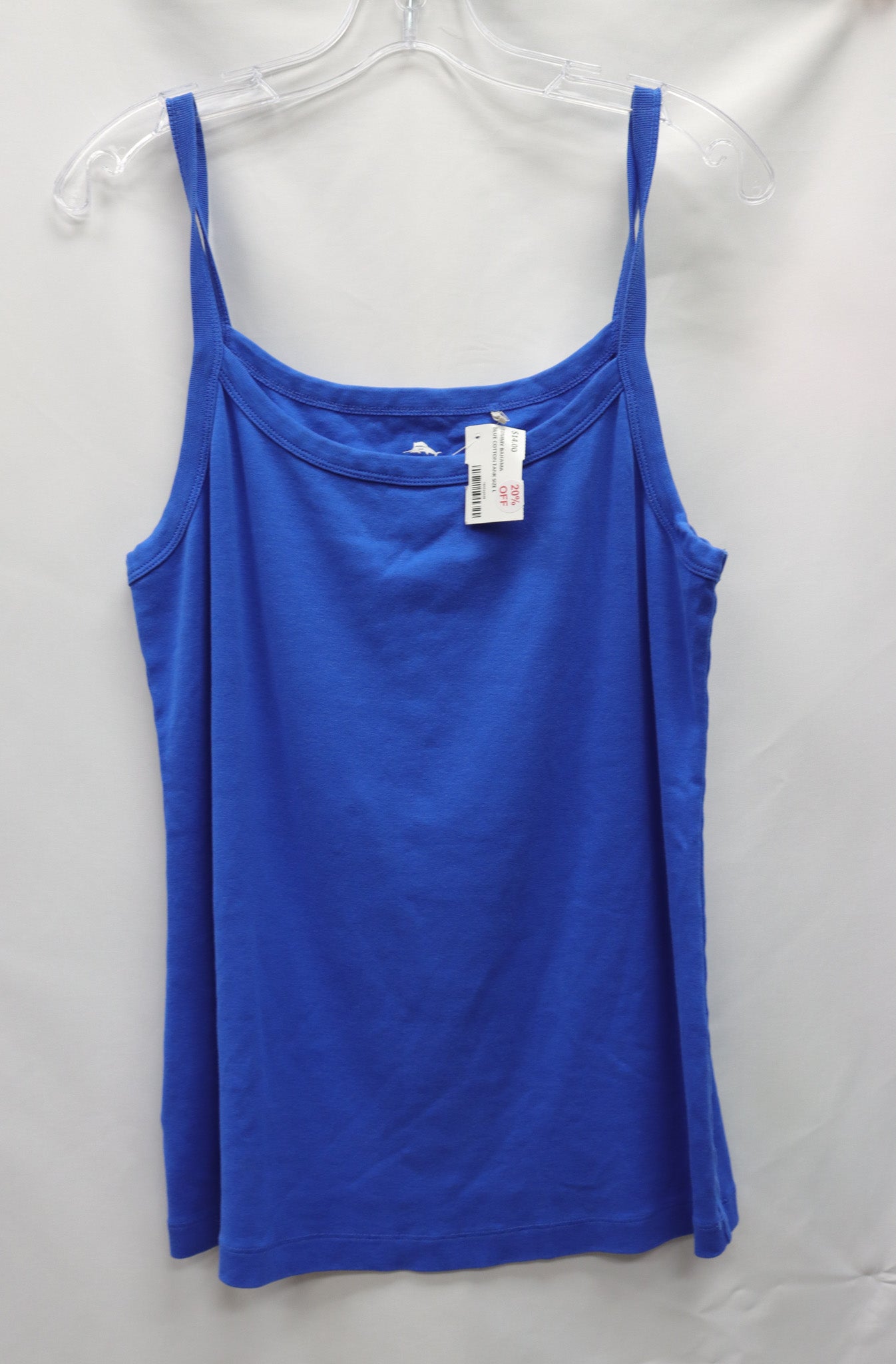 Tommy Bahama Blue Cotton Tank Size L