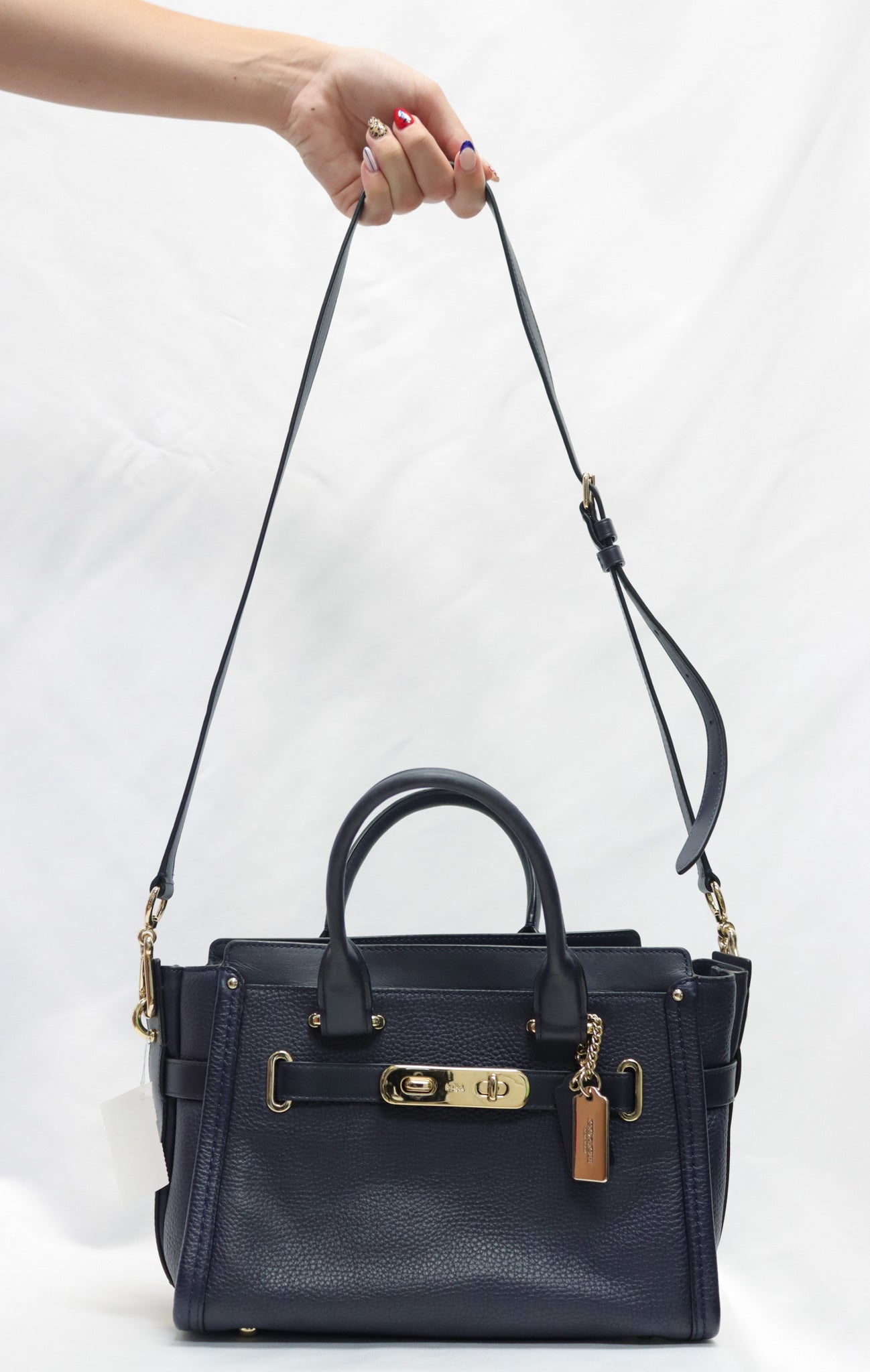 Coach Navy Handbag