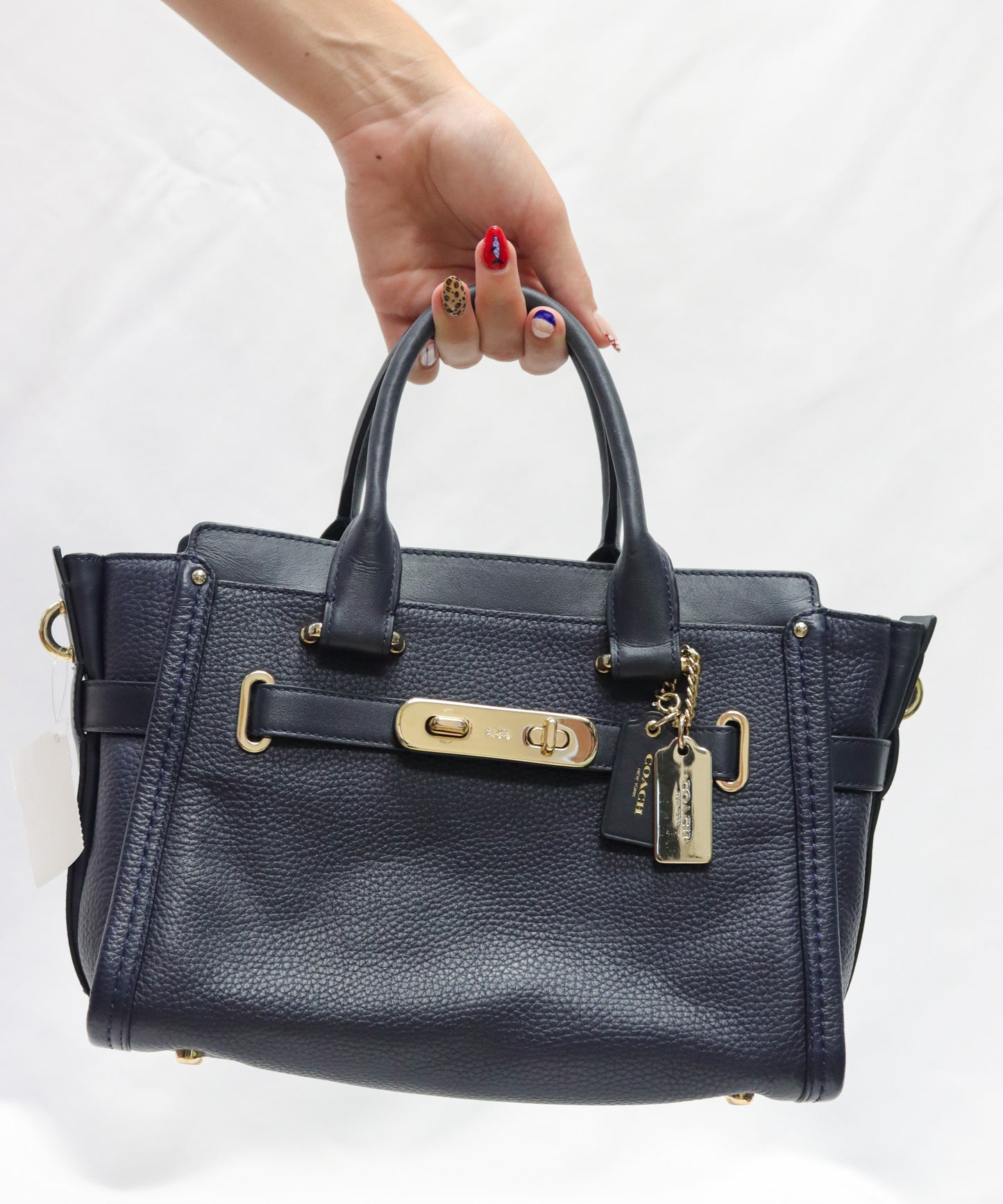 Coach Navy Handbag