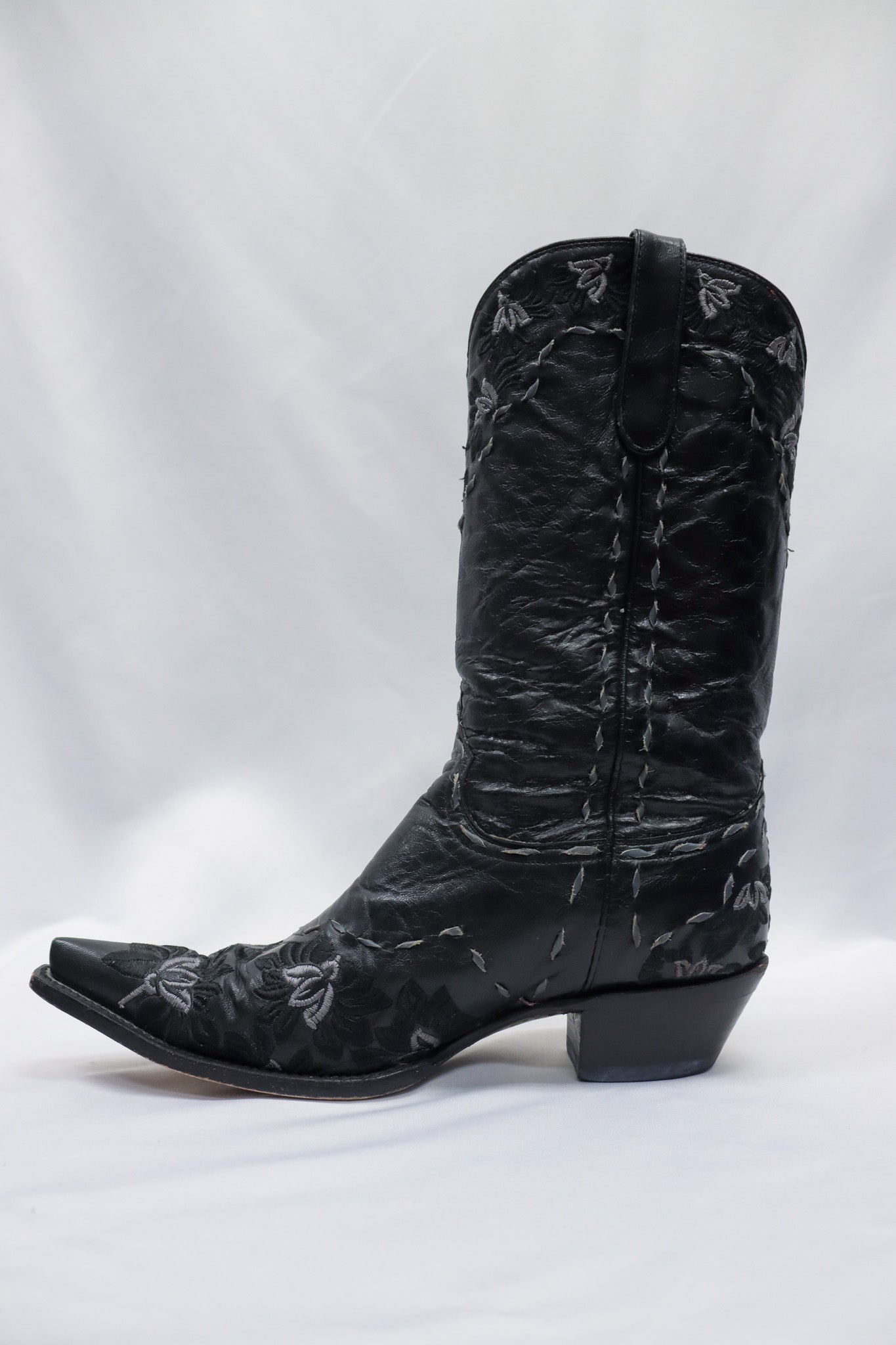 Star Boots Black Boots Size 10