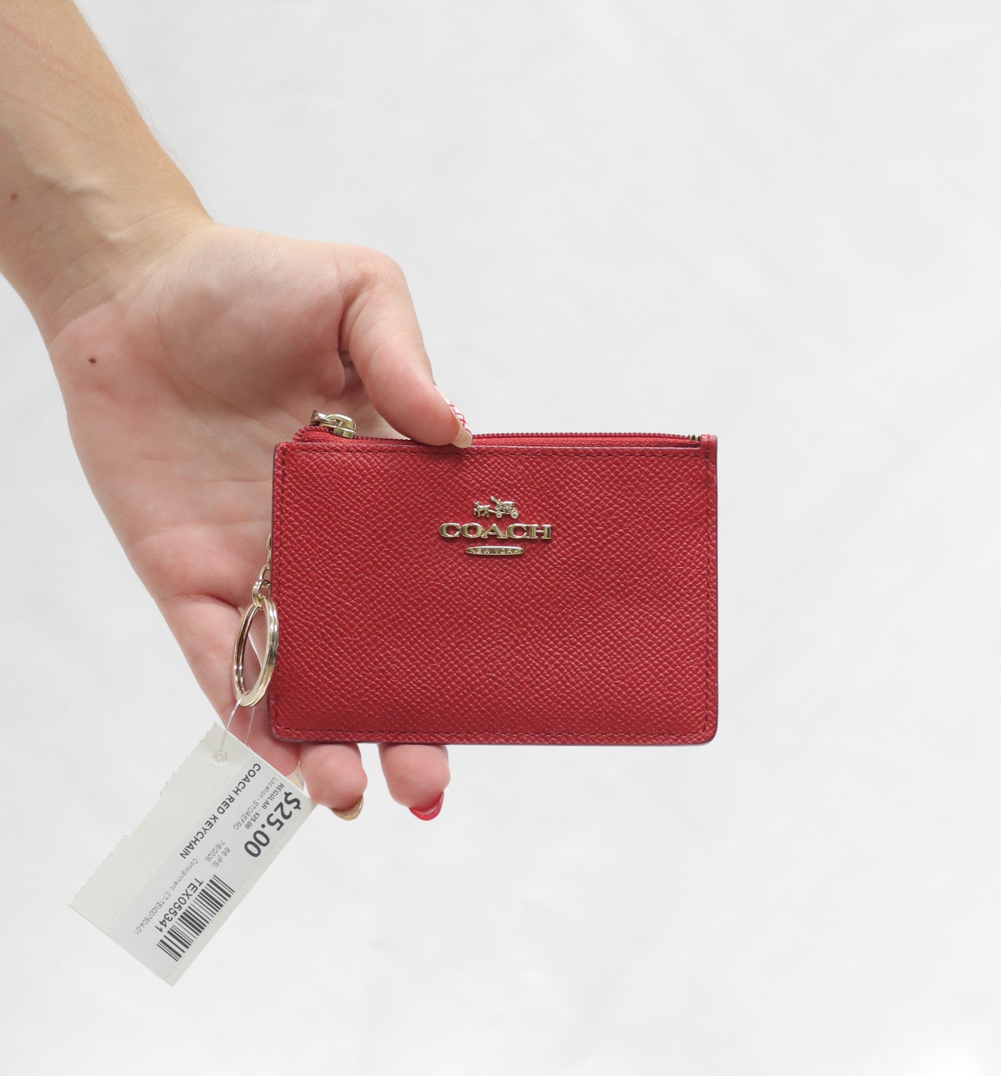 Coach Red Keychain