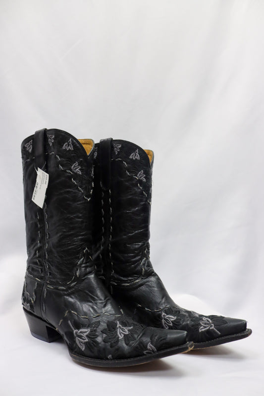Star Boots Black Boots Size 10