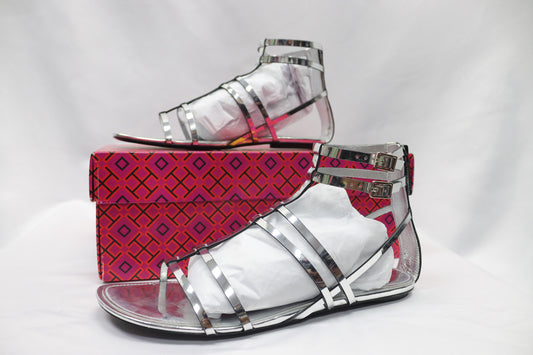 Silver Tory burch Sandals Size 9