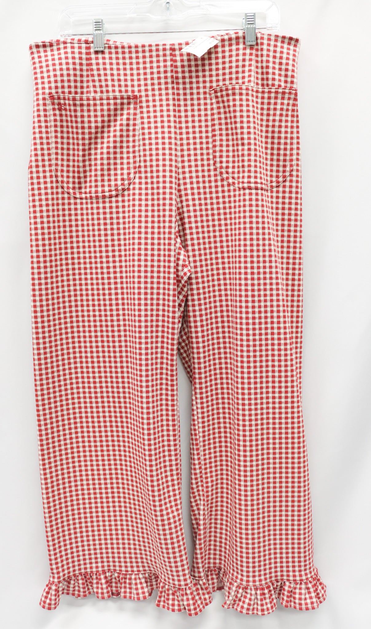 Maeve Gingham Red Pants Size 32