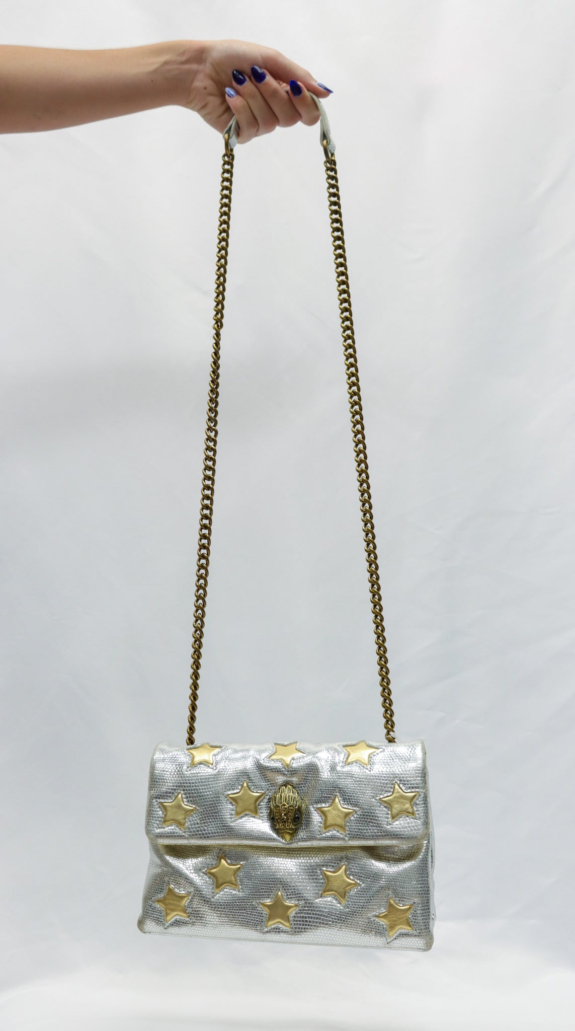 Kurt Geiger Silver/Gold Crossbody AS IS