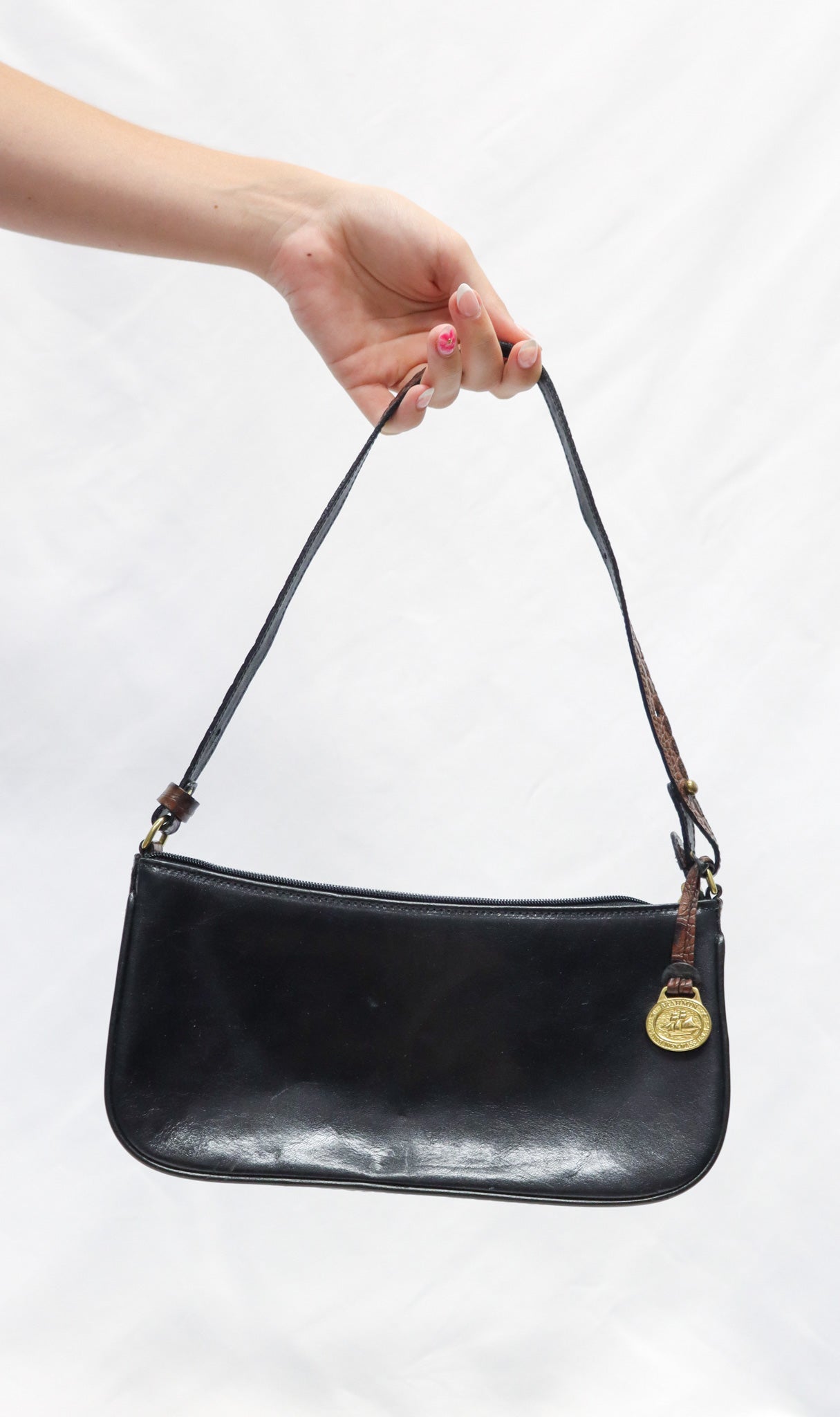 Brahmin Black Vintage Shoulder Bag