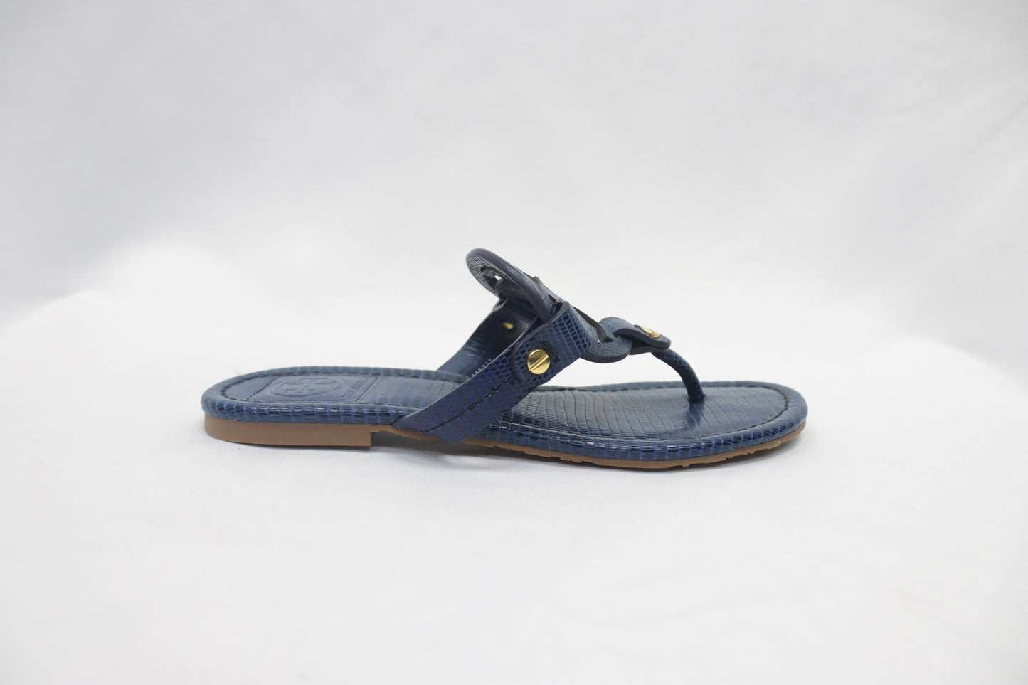 Tory Burch Navy Miller Sandals Size 5.5