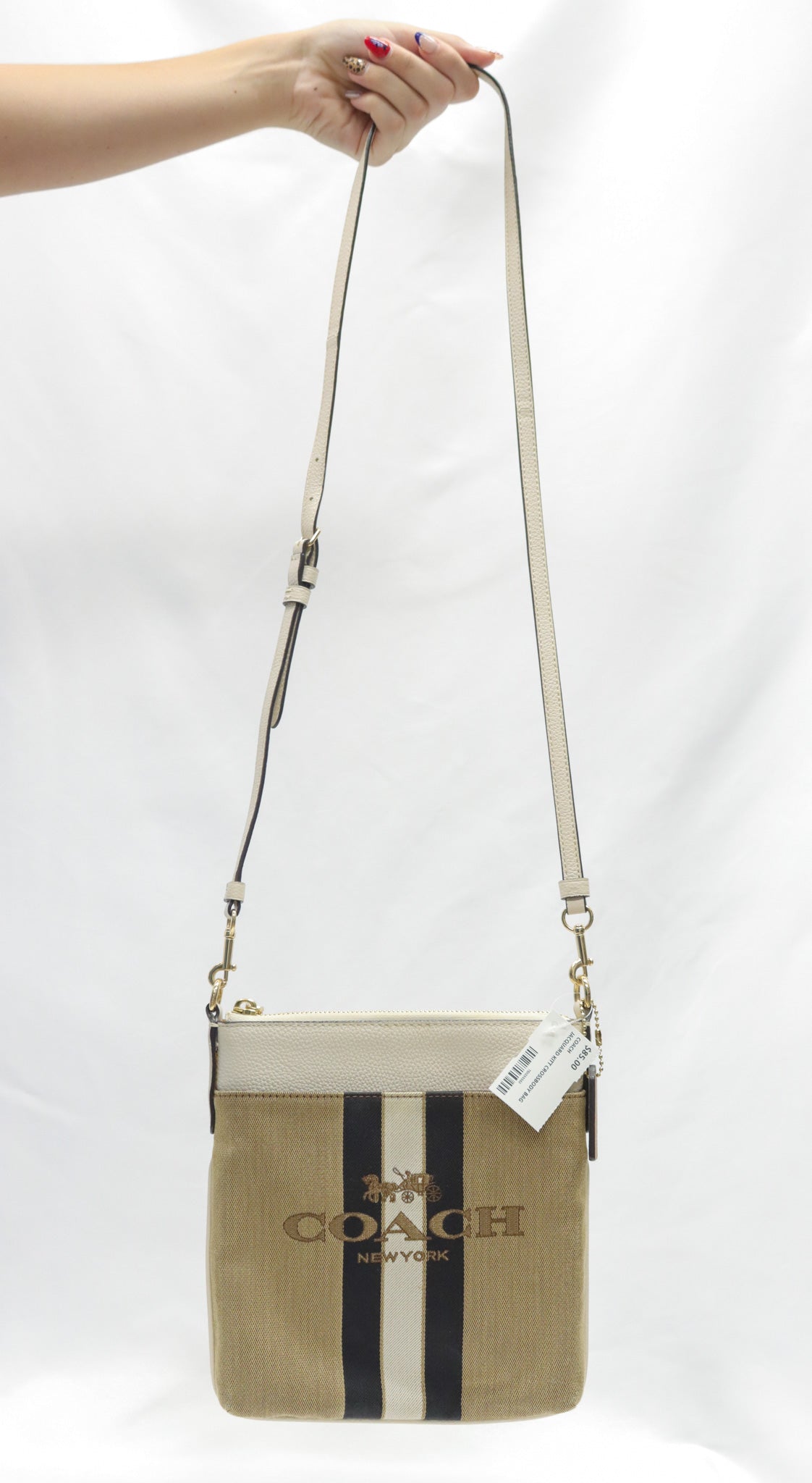 Coach Jacquard Kitt Crossbody Bag