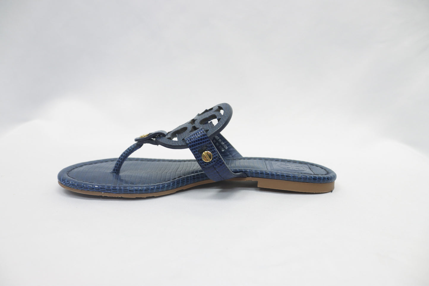 Tory Burch Navy Miller Sandals Size 5.5