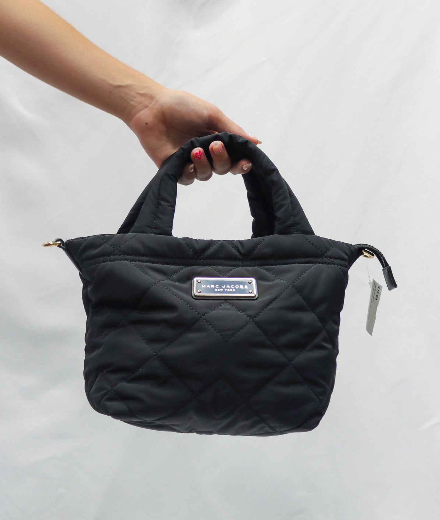 Marc Jacob Black Quited Nylon Tote