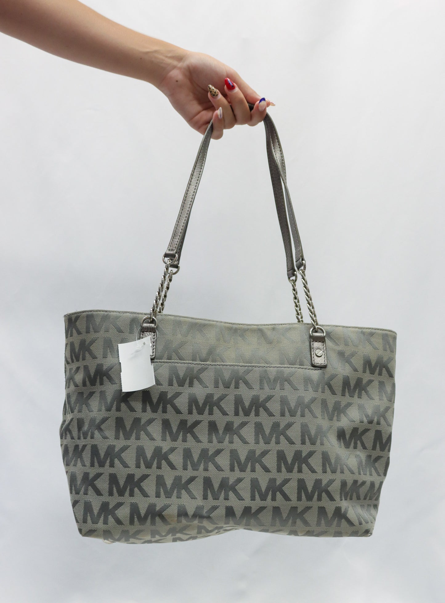 Michael Kors Silver Dome Satchel