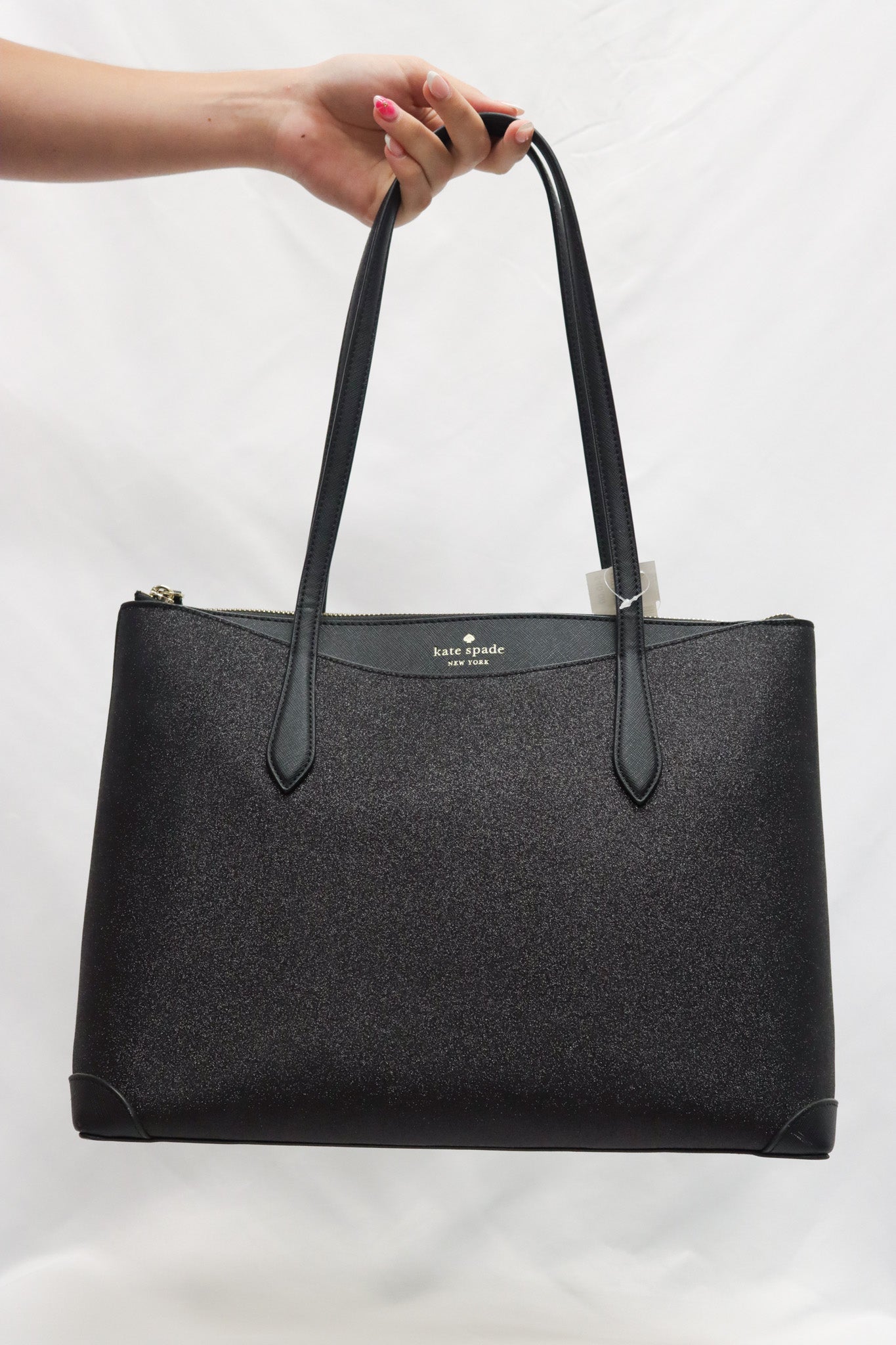 Kate Spade Black Glitter Bag