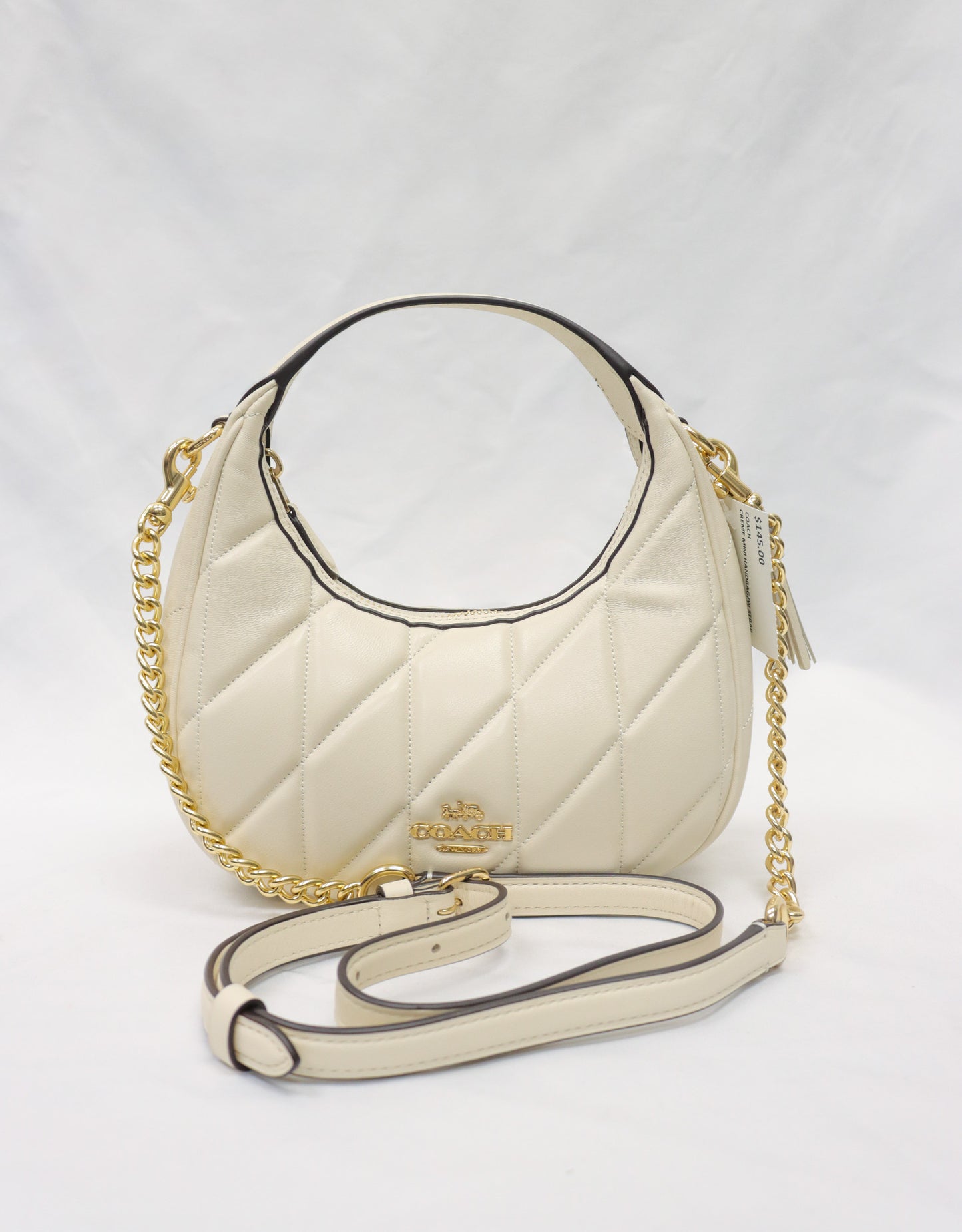 Coach Creme Mini Hnadbag W Strap