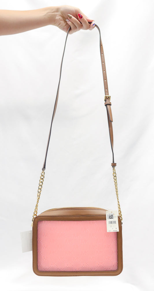 Michael Kors Brown/Pink Sheer Crossbody